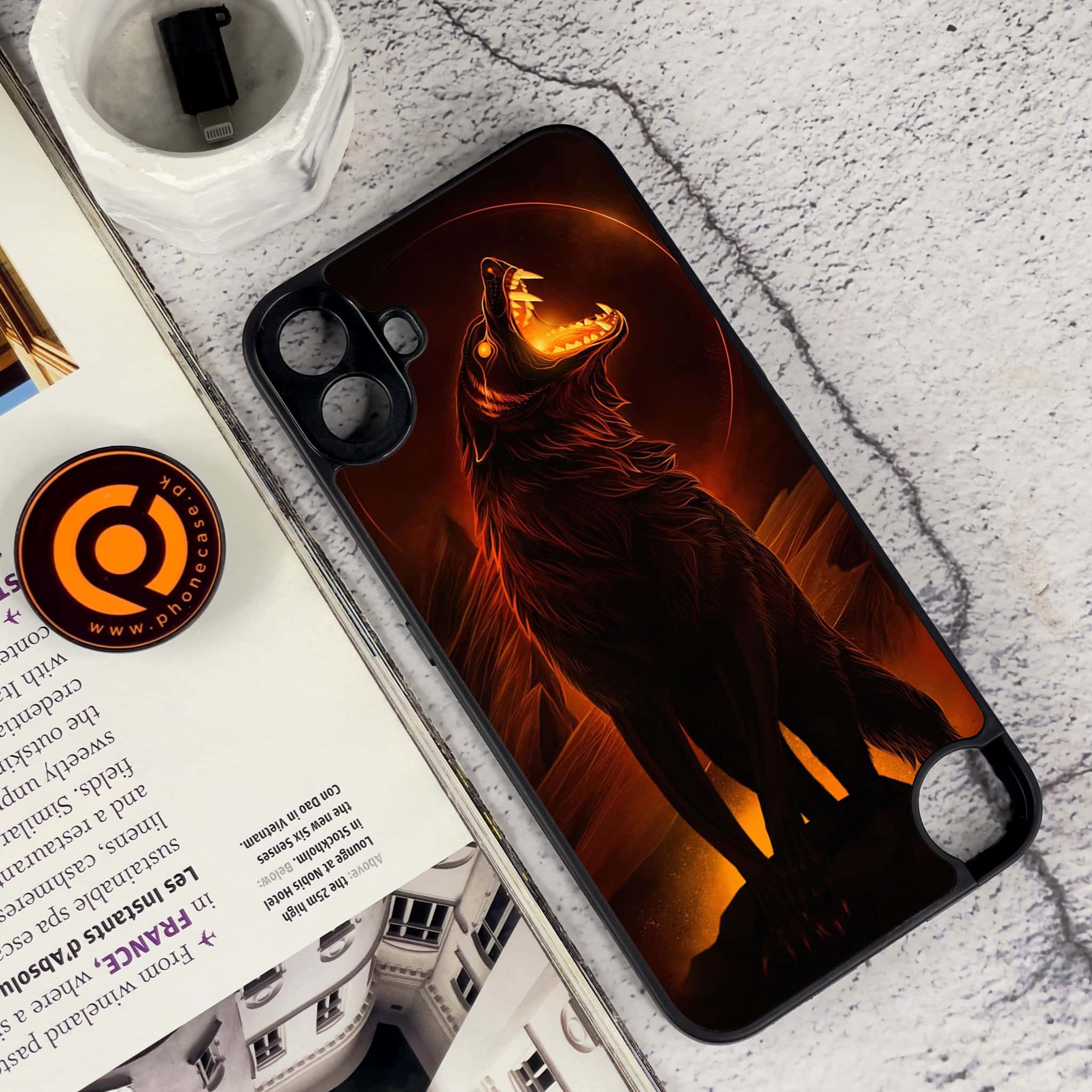 Nothing CMF Phone 1 - Wolf Series - Premium Metal Printed soft Bumper Shock Proof Case