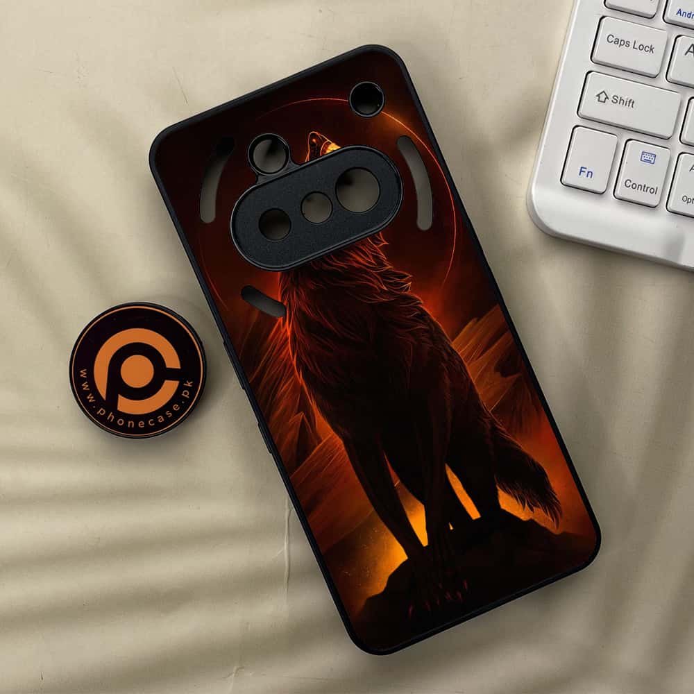 Nothing Phone 3a - Wolf Series - Premium Metal  Printed soft Bumper shock Proof Case