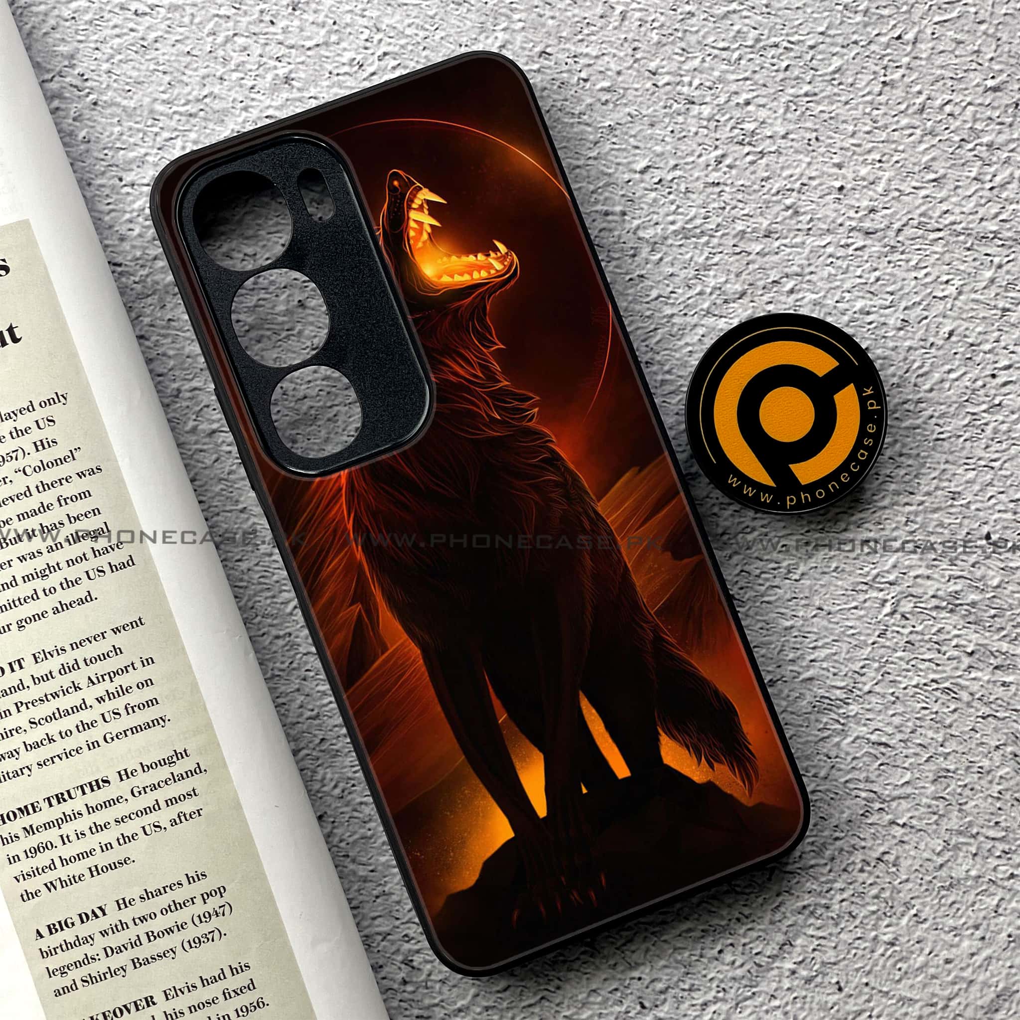 Vivo Y19s Pro - Wolf Series - Premium Metal Printed soft Bumper shock Proof Case