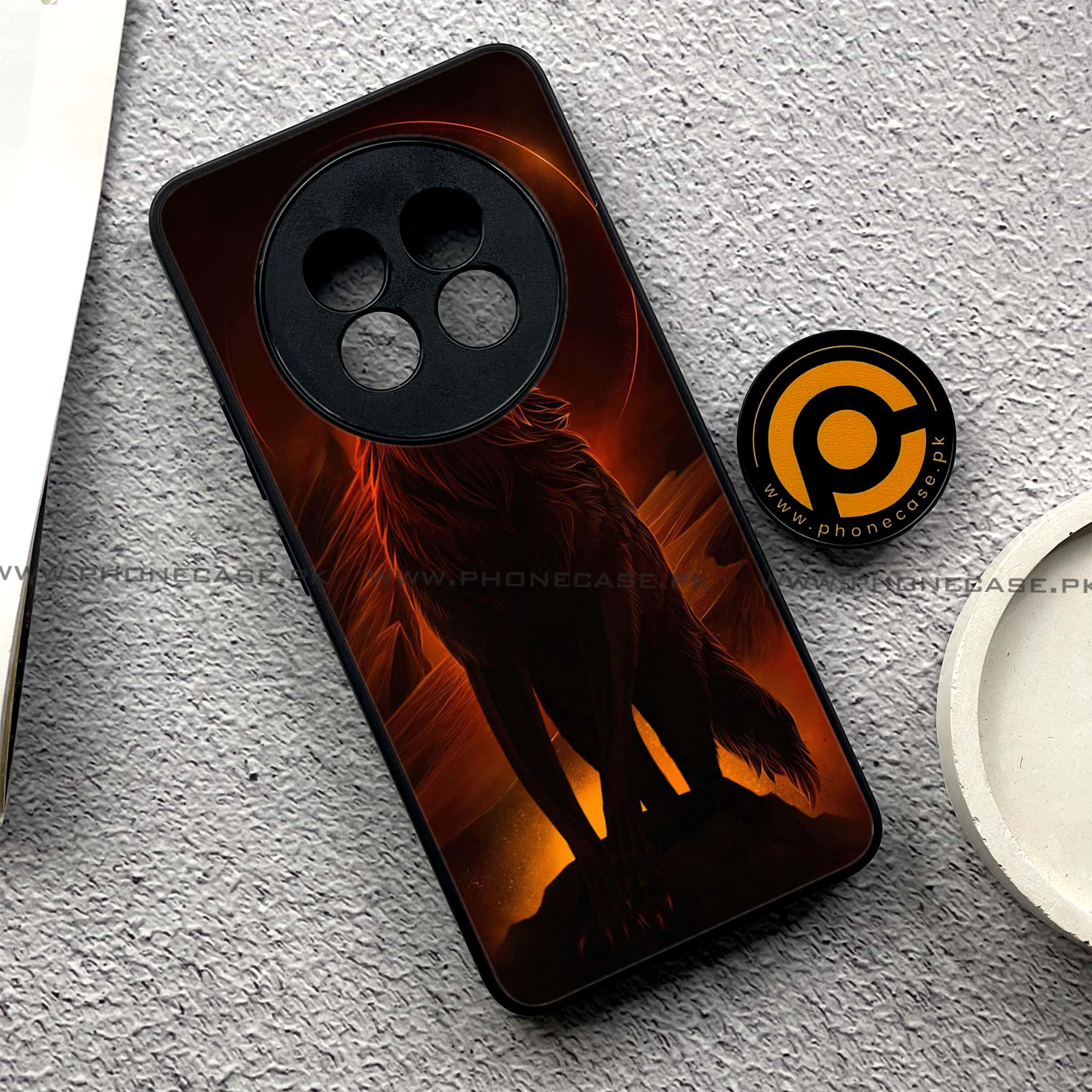 Realme 13 Pro Plus - Wolf Series - Premium Printed Glass soft Bumper shock Proof Case