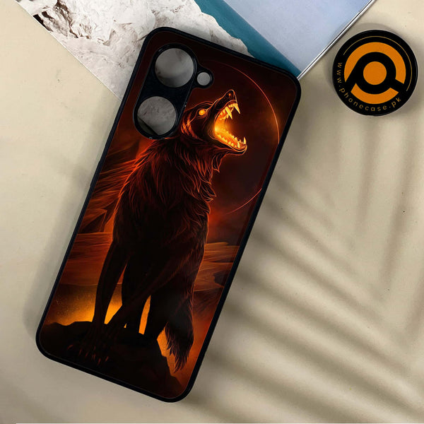 Vivo Y03/Y18 - Wolf Design 6 - Premium Printed Metal soft Bumper shock Proof Case CS-23197