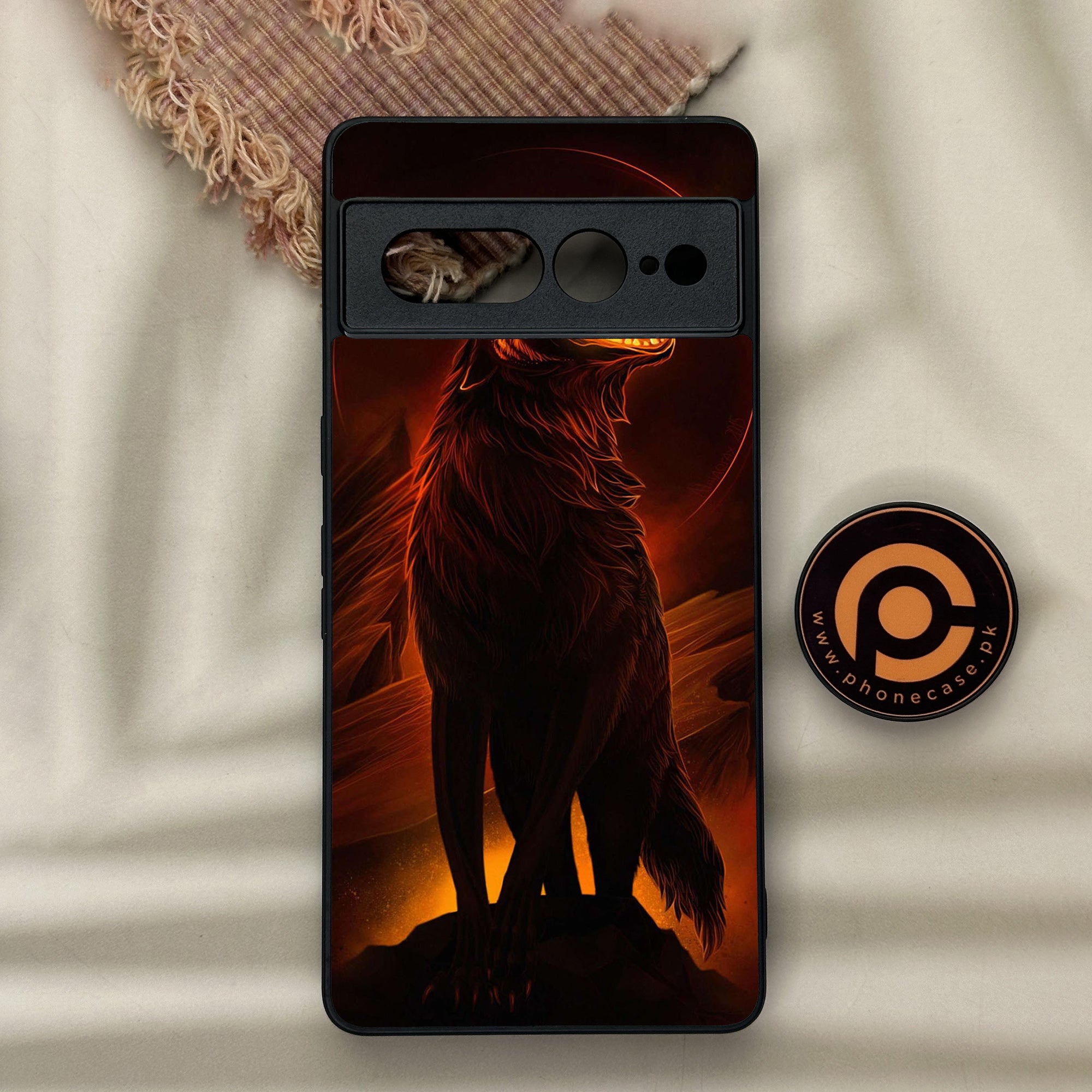 Google Pixel 7 Pro - Wolf Series - Premium Metal Printed soft Bumper Shock Proof Case