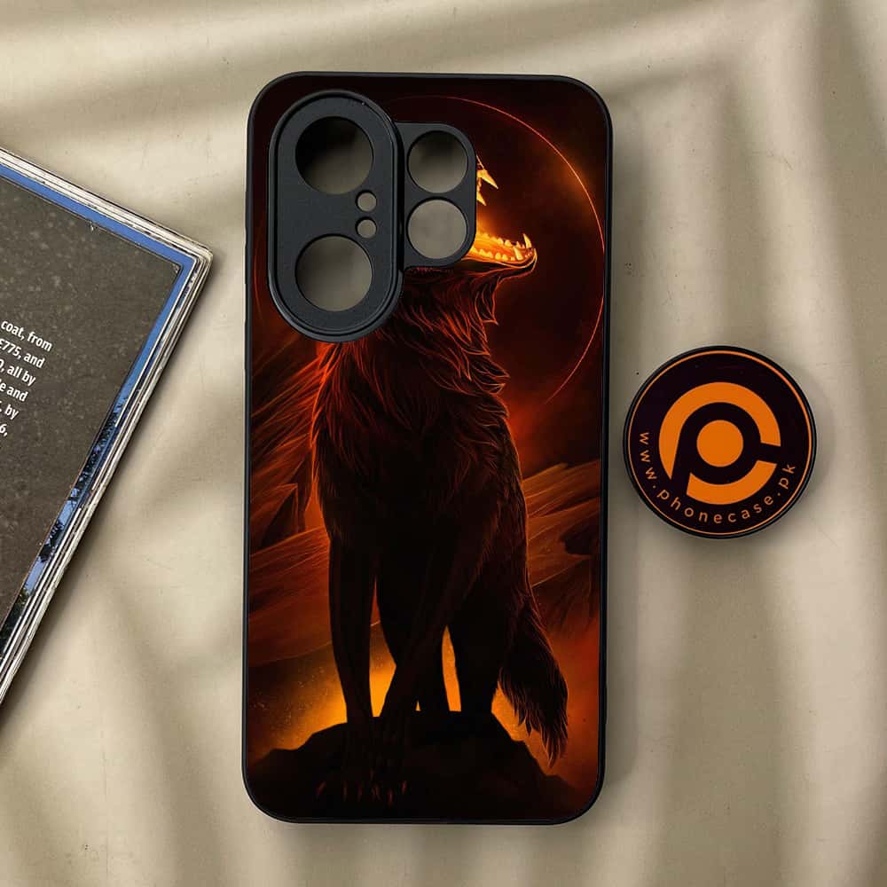 Vivo X200 FE - Wolf Series - Premium Metal Printed soft Bumper Shock Proof Case
