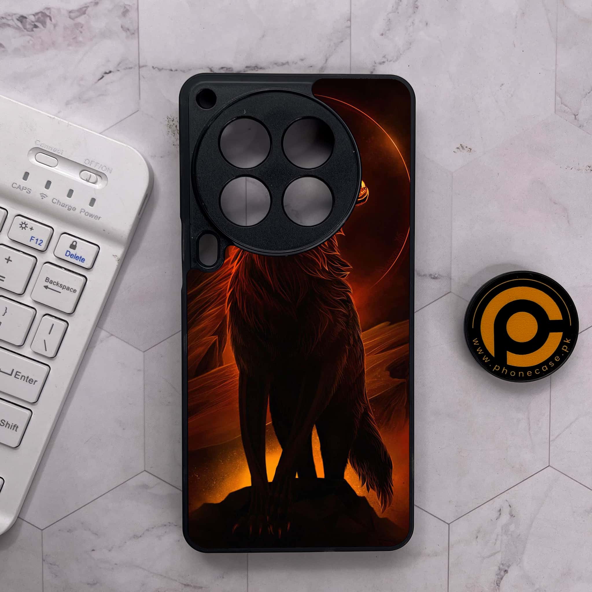 Tecno Camon 30 Premier - Wolf Series - Premium Metal Printed soft Bumper shock Proof Case