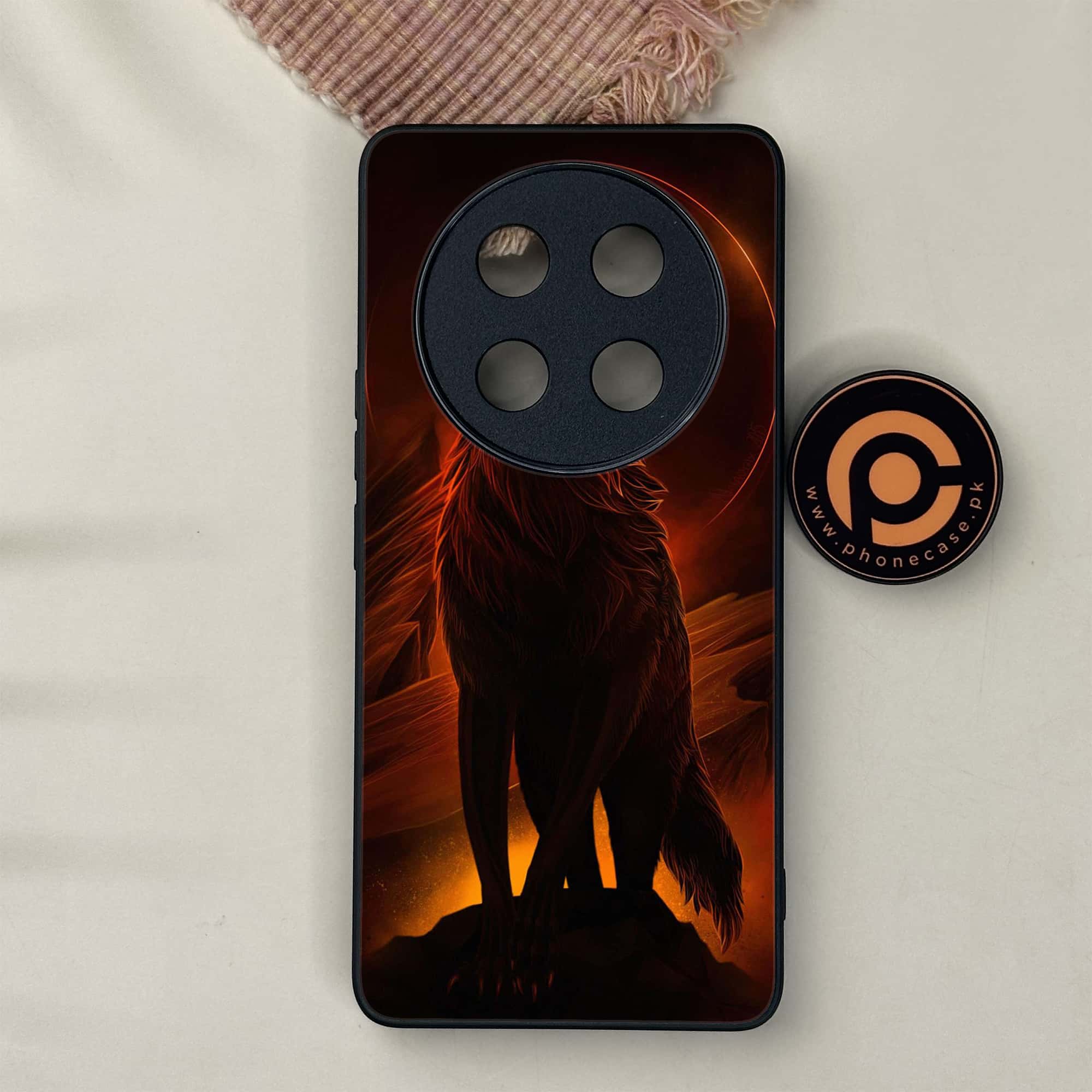 Honor X9c 5G - Wolf Series - Premium Metal Printed soft Bumper shock Proof Case