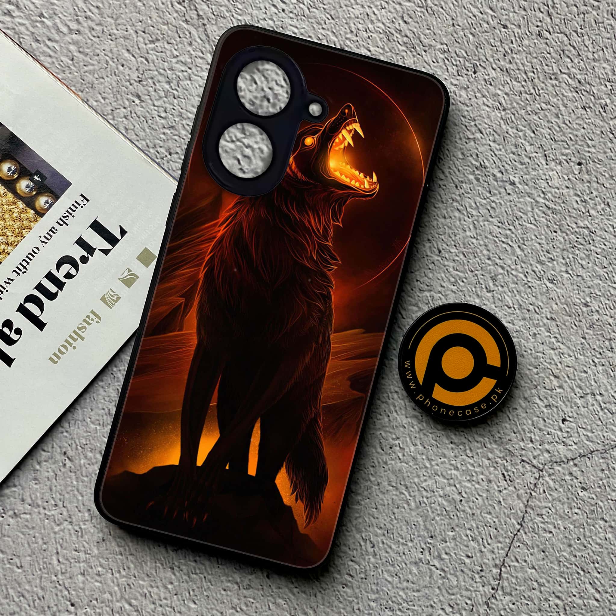 Xiaomi Redmi A5 - Wolf Series - Premium Metal Printed soft Bumper shock Proof Case