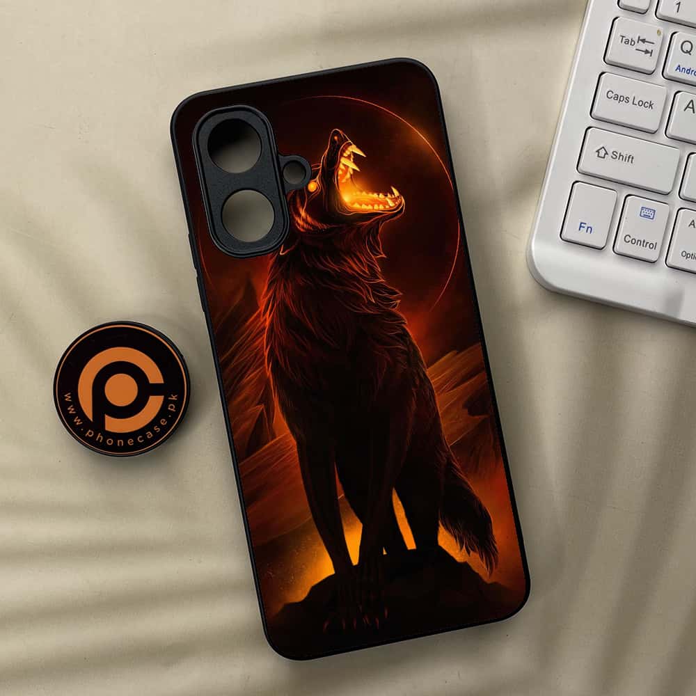 Tecno Spark Go 2 - Wolf Series - Premium Metal Printed soft Bumper Shock Proof Case