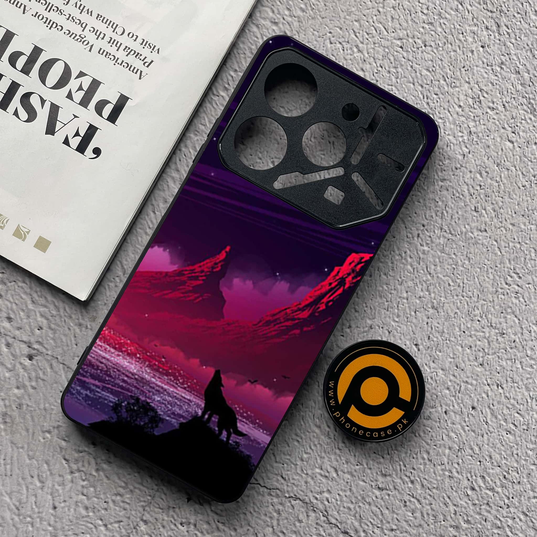 Tecno Pova 6 Neo - Wolf Series - Premium Metal  Printed soft Bumper shock Proof Case