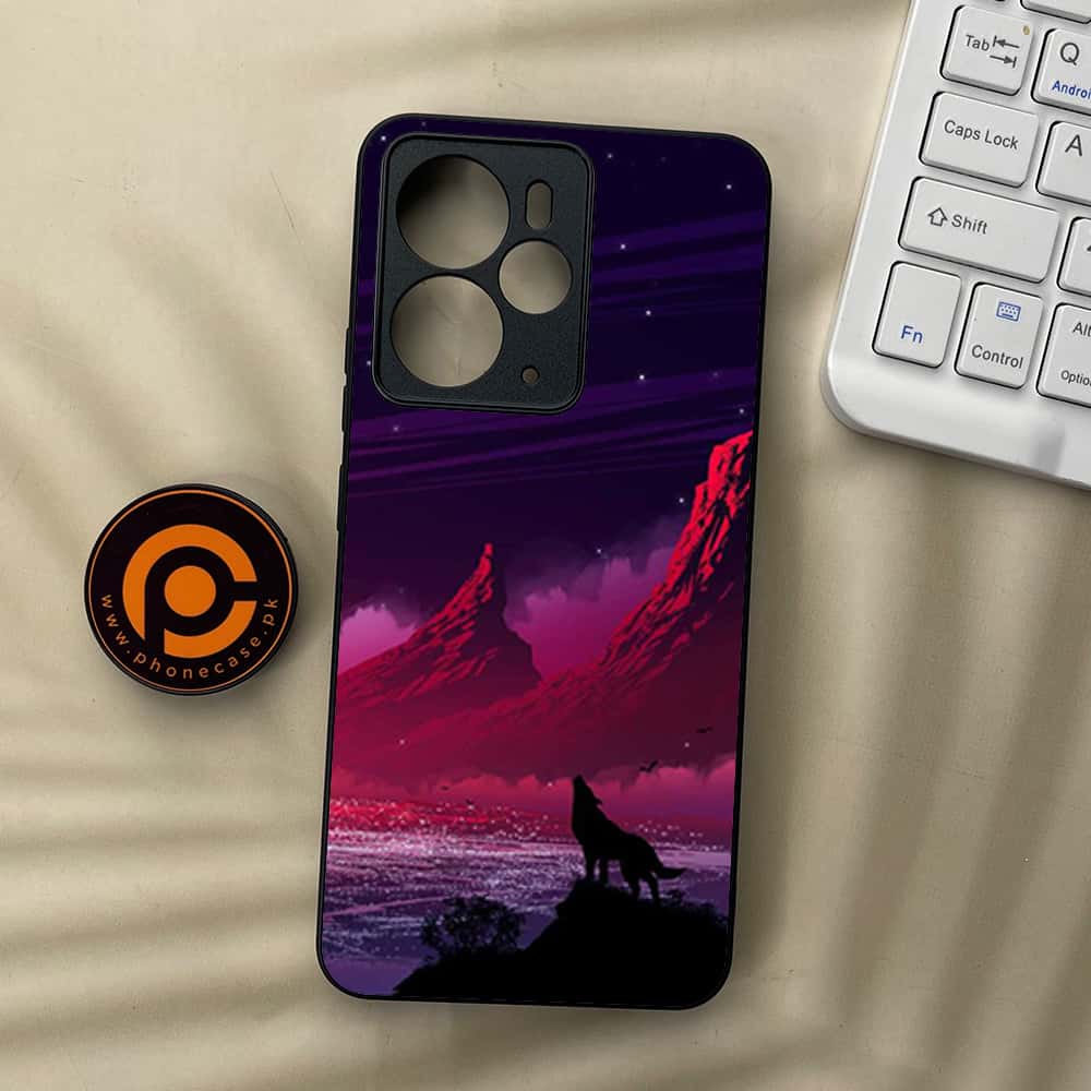 Realme 14T 5G - Wolf Series - Premium Metal Printed soft Bumper Shock Proof Case
