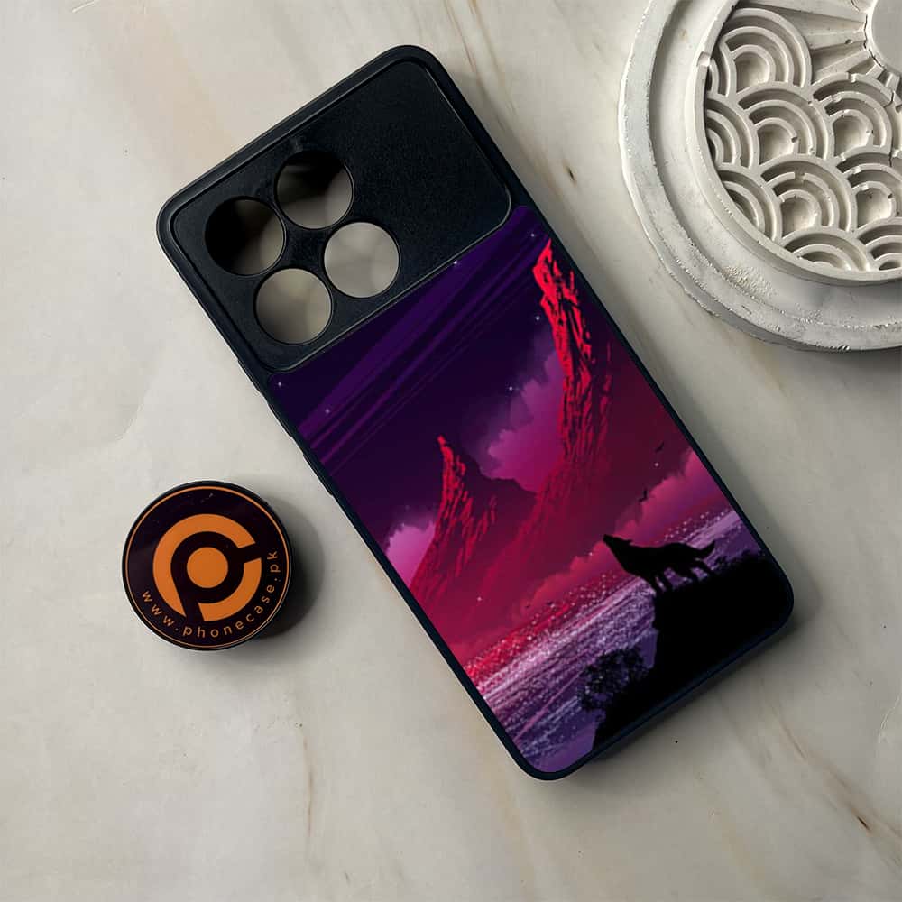 Xiaomi Poco F6 Pro - Wolf Series - Premium Metal Printed soft Bumper shock Proof Case