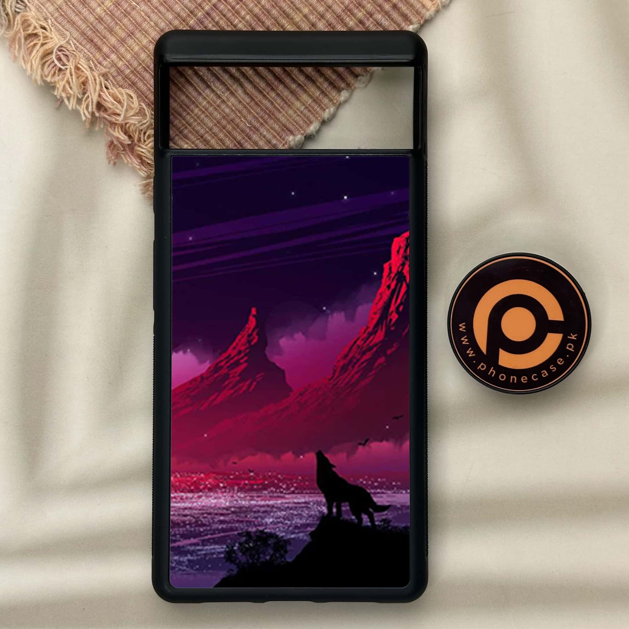 Google Pixel 6 - Wolf Series - Premium Metal Printed soft Bumper Shock Proof Case