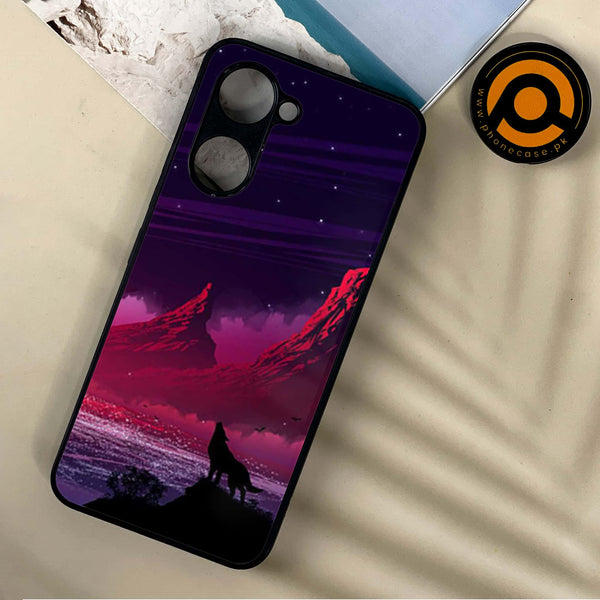 Vivo Y18 - Wolf Design 7 - Premium Printed Metal soft Bumper shock Proof Case  CS-37861