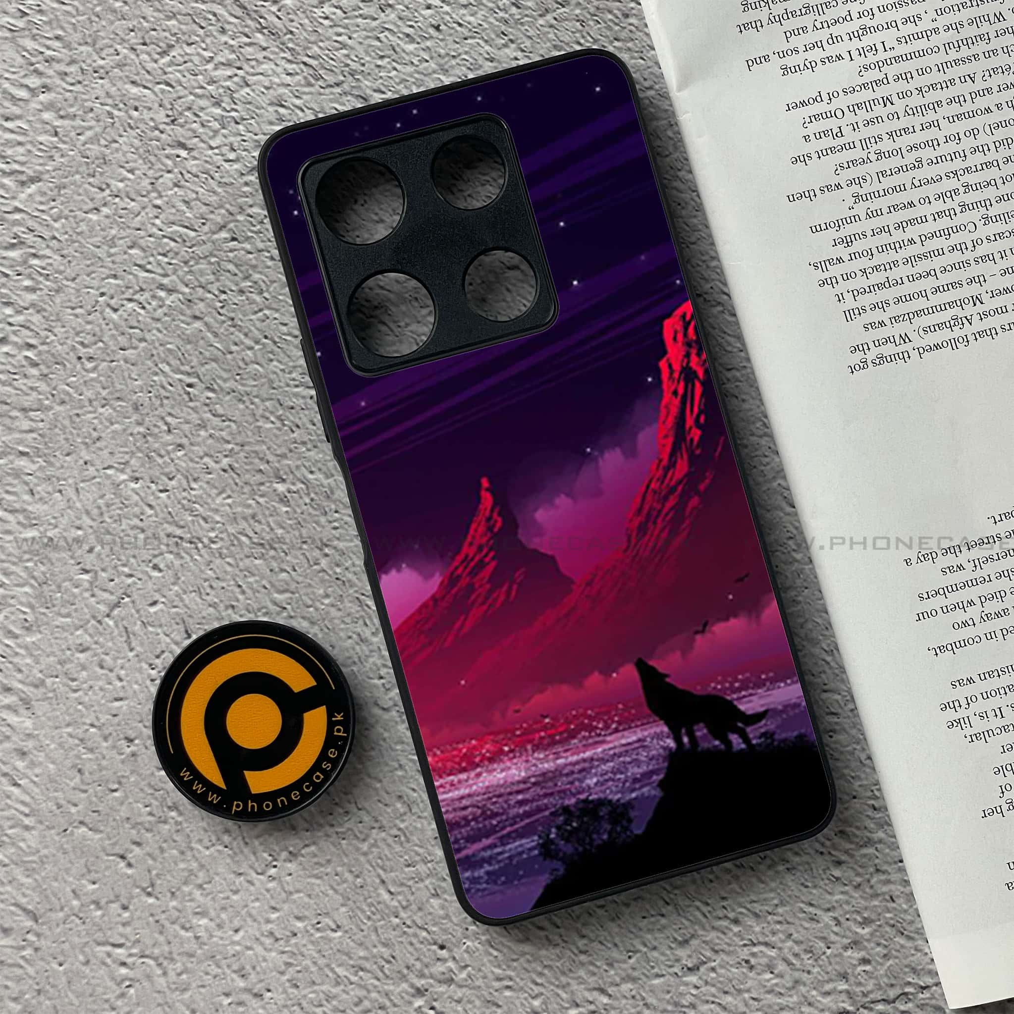 Infinix Note 30 Pro - Wolf Series - Premium Metal Printed soft Bumper shock Proof Case