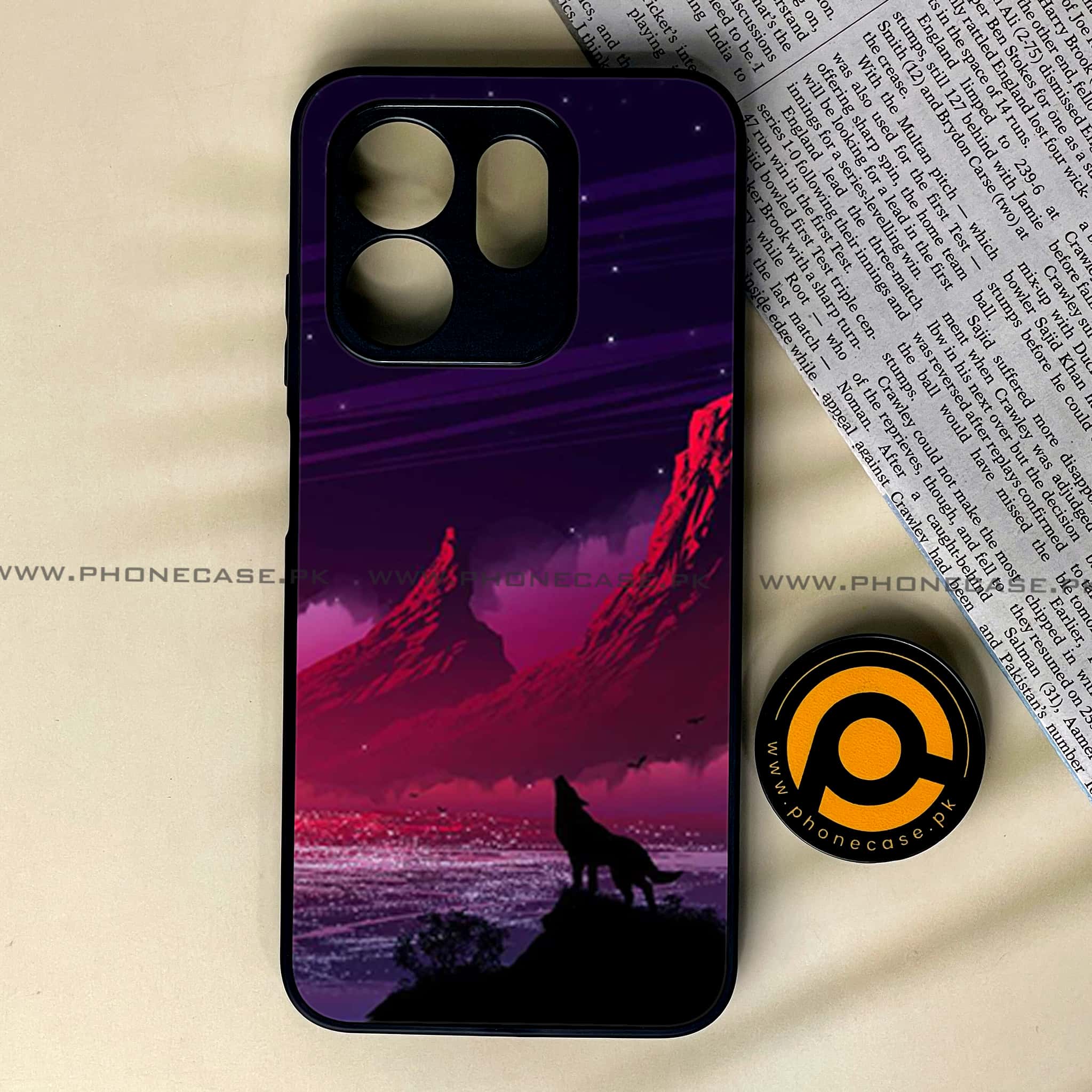 Infinix Smart 9 HD -   Wolf Series - Premium Metal Printed soft Bumper shock Proof Case