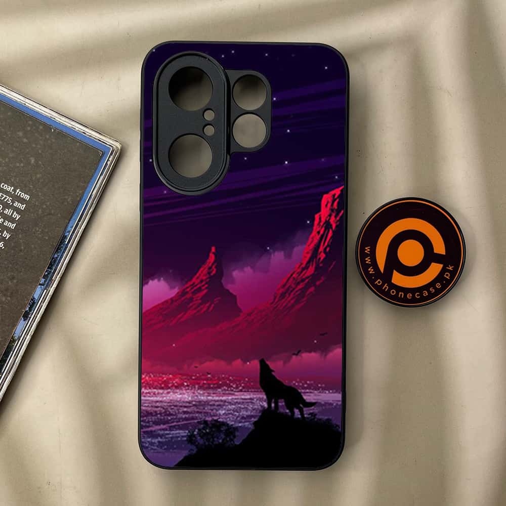 Vivo X200 FE - Wolf Series - Premium Metal Printed soft Bumper Shock Proof Case