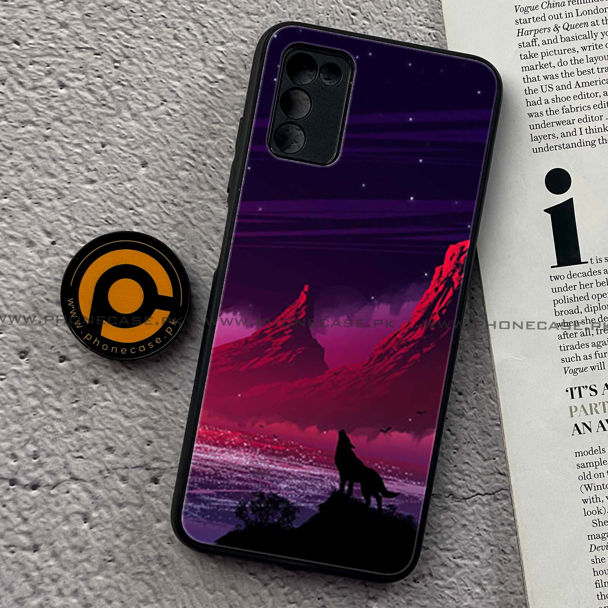 Samsung Galaxy A02s - Wolf Series - Premium Printed Metal soft Bumper shock Proof Case
