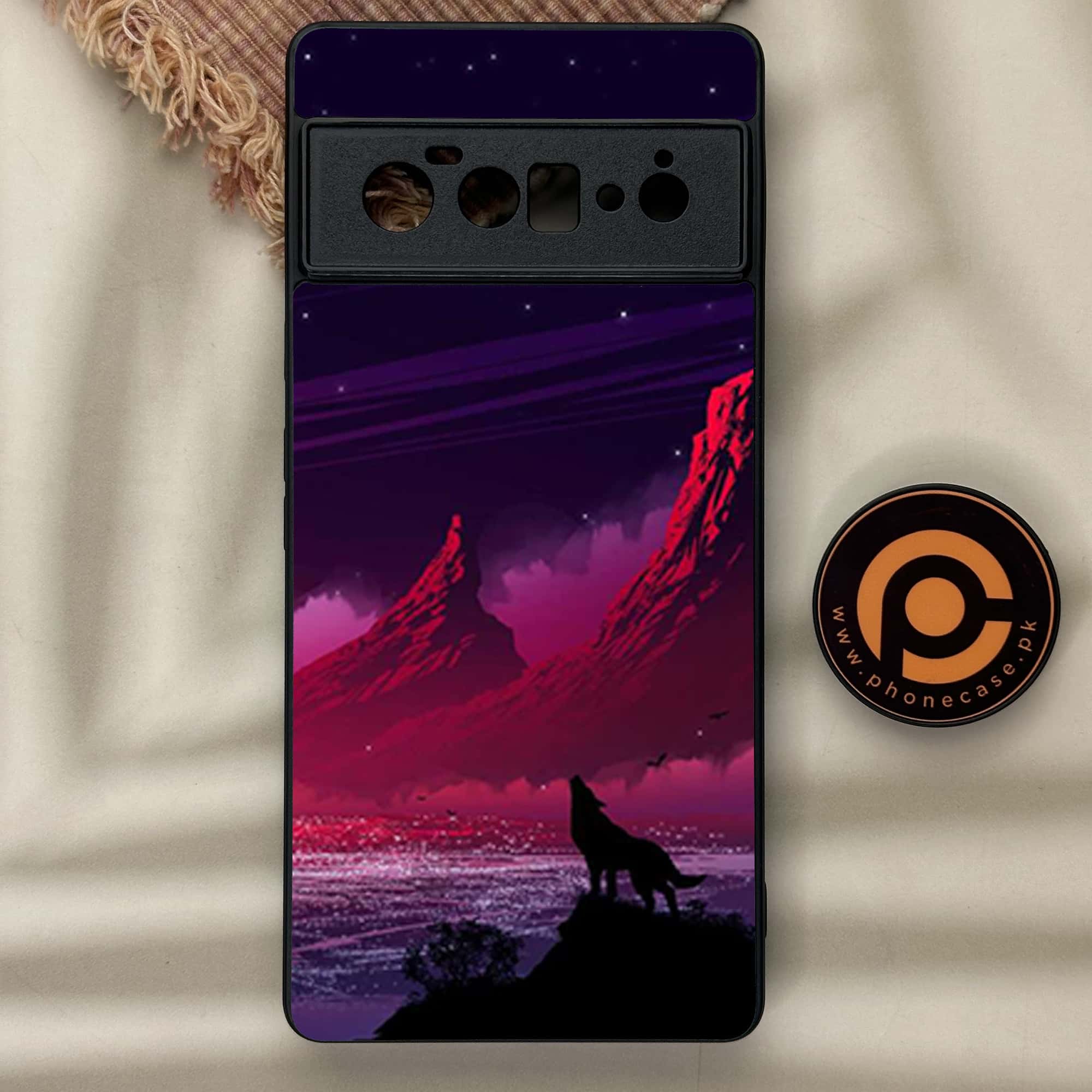 Google Pixel 6A - Wolf Series - Premium Metal Printed soft Bumper Shock Proof Case