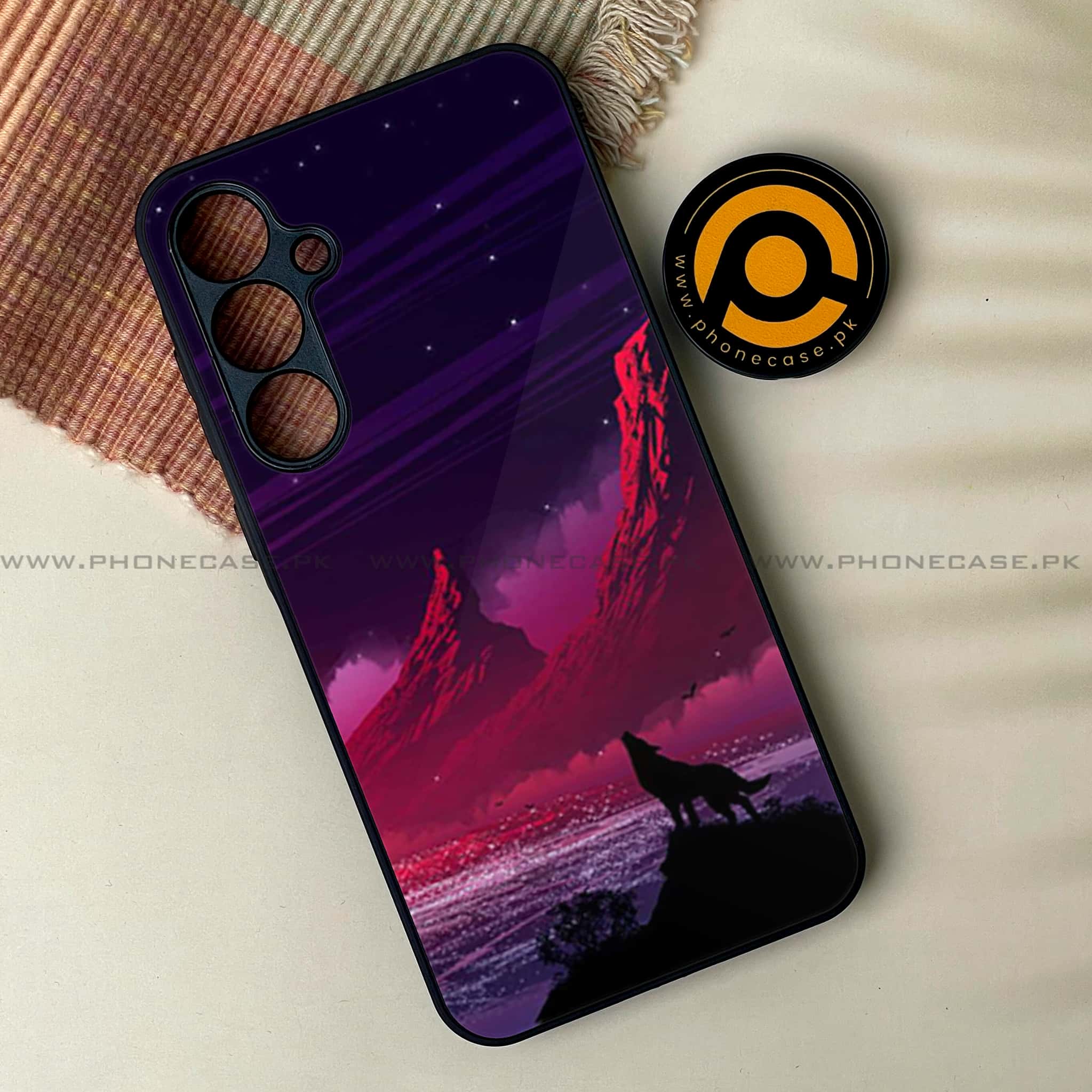 Samsung Galaxy S24 FE - Wolf Series - Premium Metal Printed soft Bumper shock Proof Case