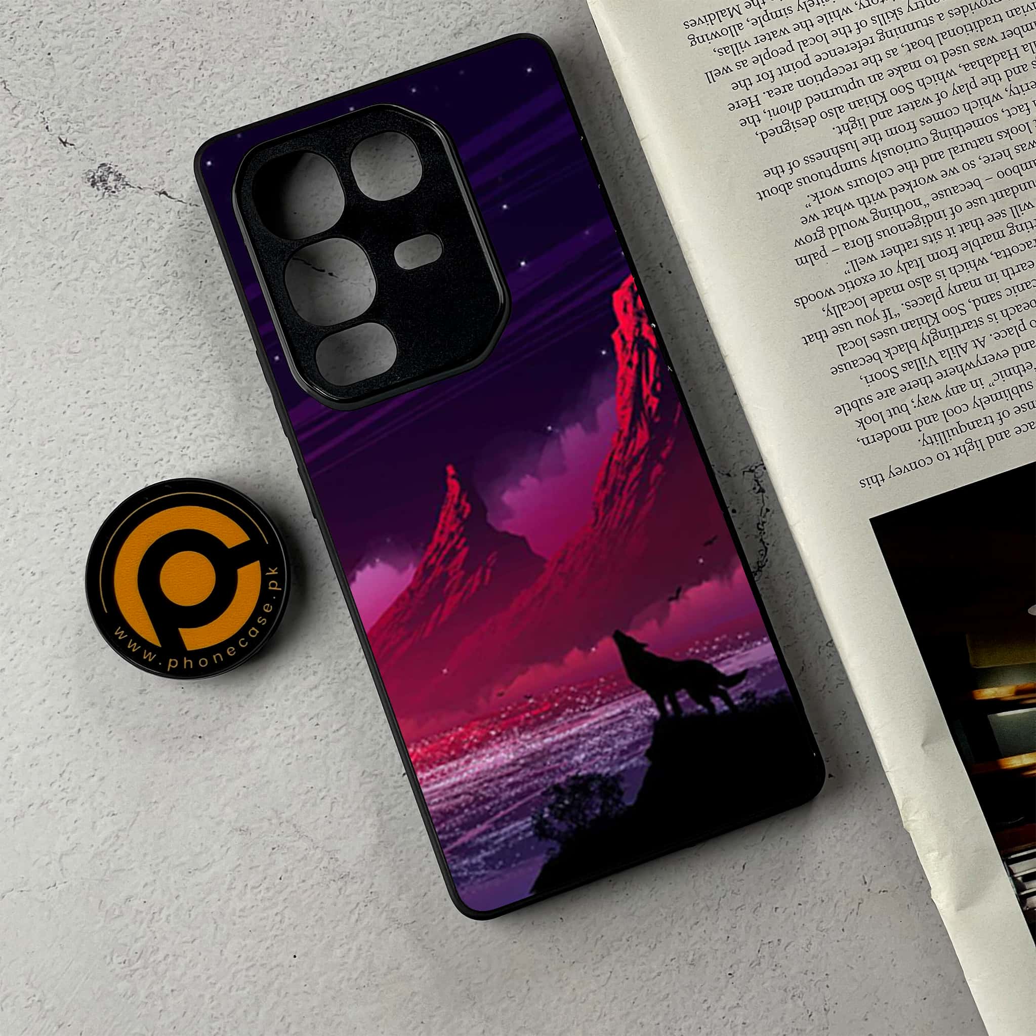 Infinix Note 50 Pro Plus - Wolf Series - Premium Metal Printed Soft Bumper Shockproof Case