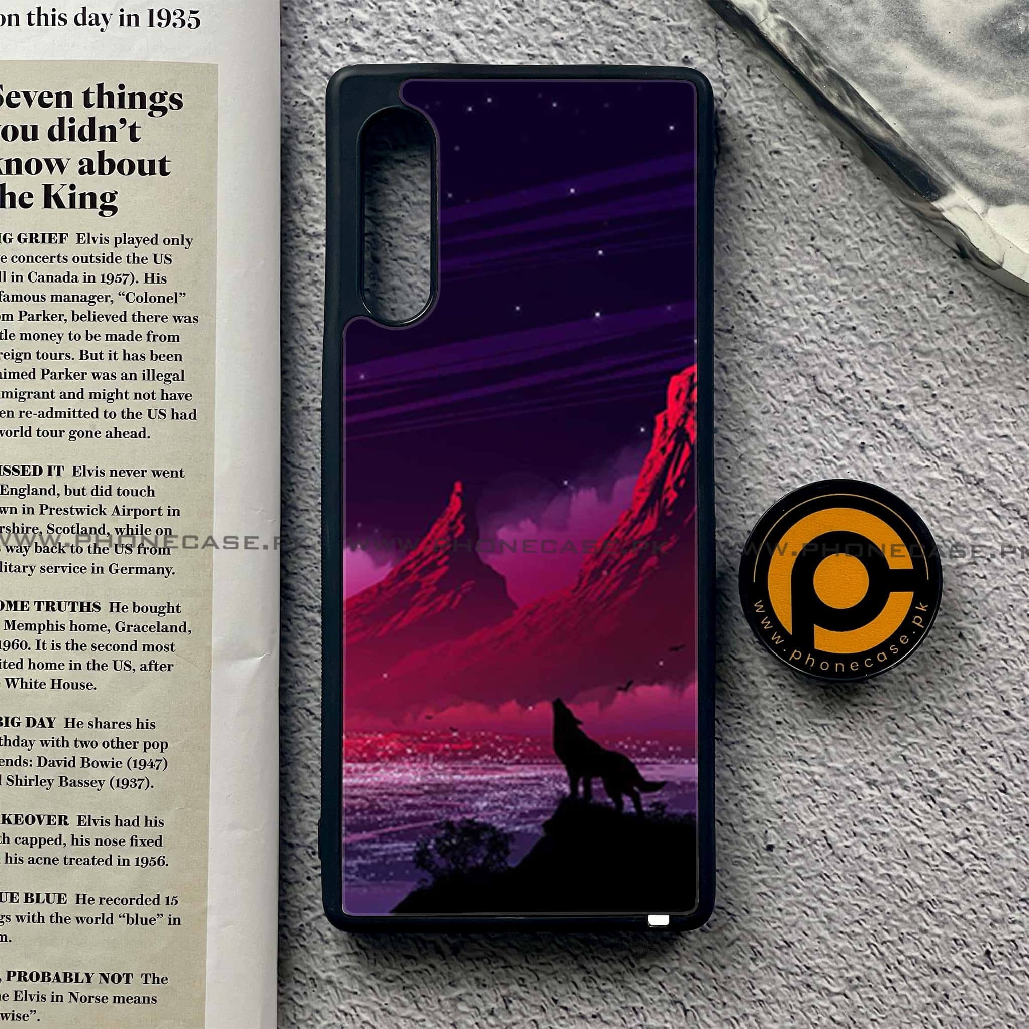 LG G9 - Wolf Series - Premium Metal Printed soft Bumper shock Proof Case