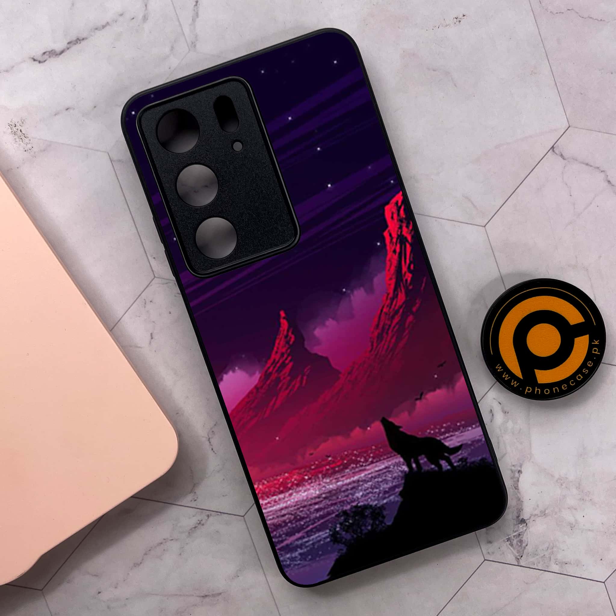 Realme C75x 4G - Wolf Series - Premium Metal Printed soft Bumper shock Proof Case