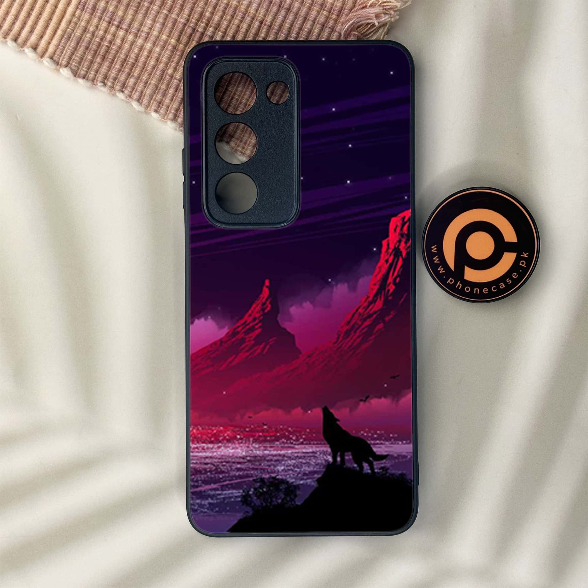 Oppo A5 2025 - Wolf Series - Premium Metal Printed soft Bumper shock Proof Case