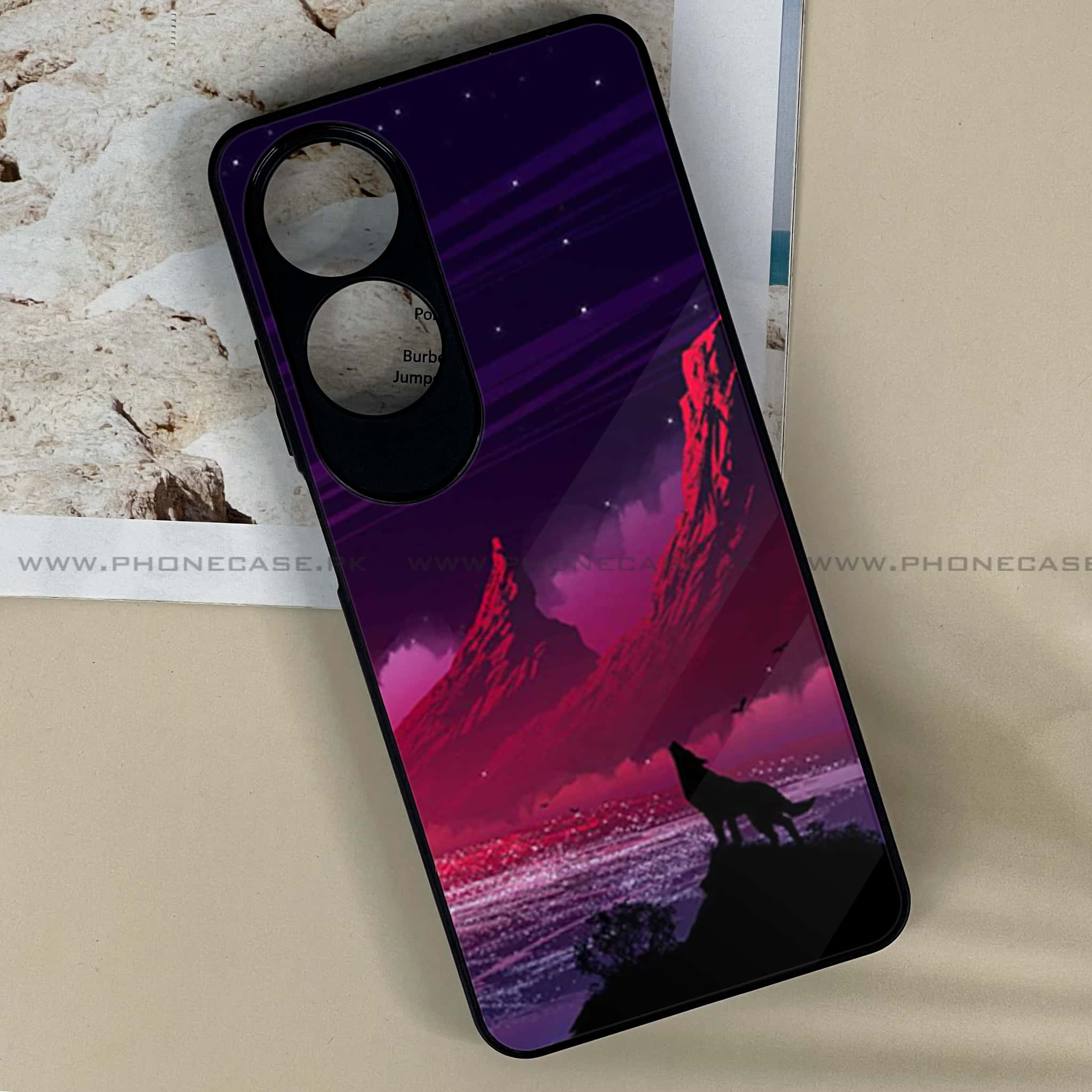 Oppo A60 - Wolf Series - Premium Printed Metal soft Bumper shock Proof Case