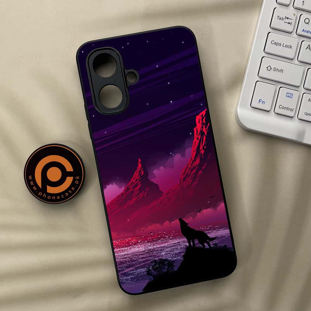 Tecno Spark Go 2 - Wolf Series - Premium Metal Printed soft Bumper Shock Proof Case