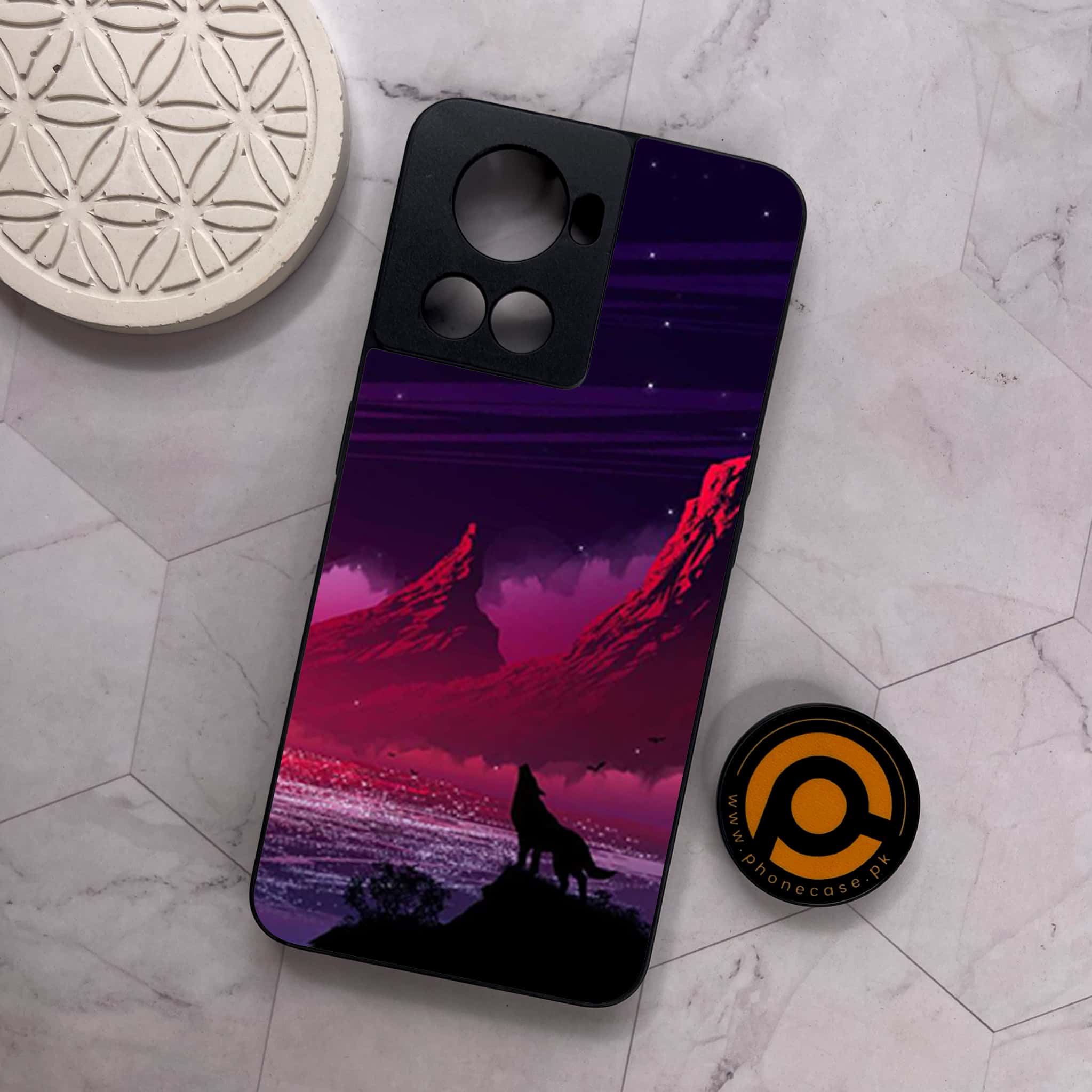 OnePlus 10R -  Wolf Series - Premium Metal Printed soft Bumper shock Proof Case