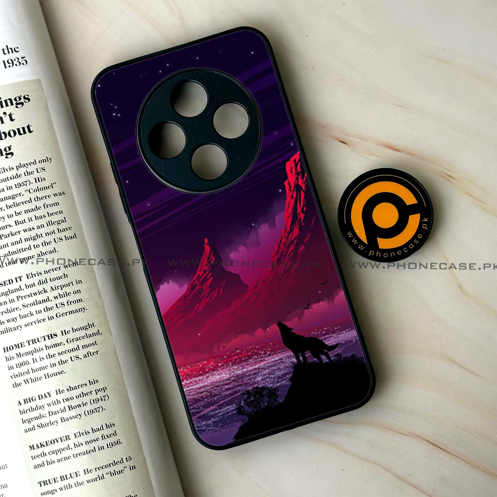 Oppo F27 Pro - Wolf Series - Premium Metal Printed soft Bumper Shock Proof Case