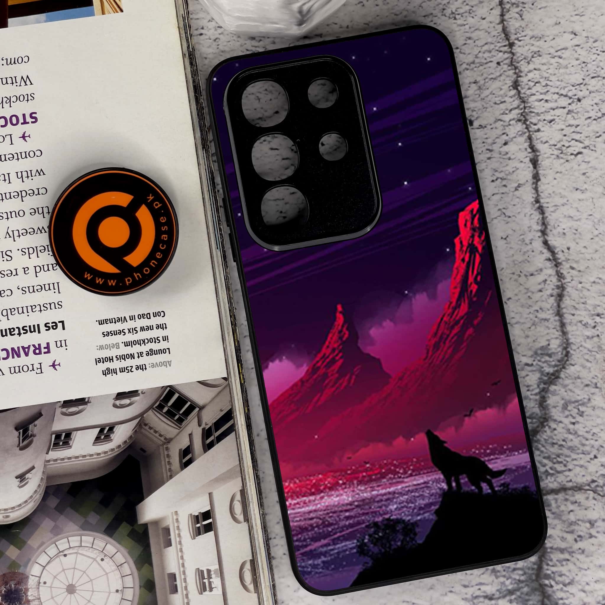 Vivo Y29 4G - Wolf Series - Premium Metal Printed soft Bumper Shock Proof Case