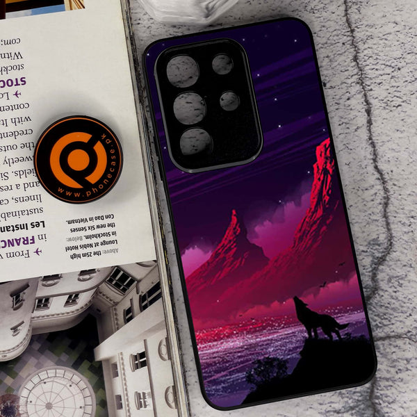 Vivo Y29 4G - Wolf Design 7 - Premium Metal Printed soft Bumper Shock Proof Case CS-40525