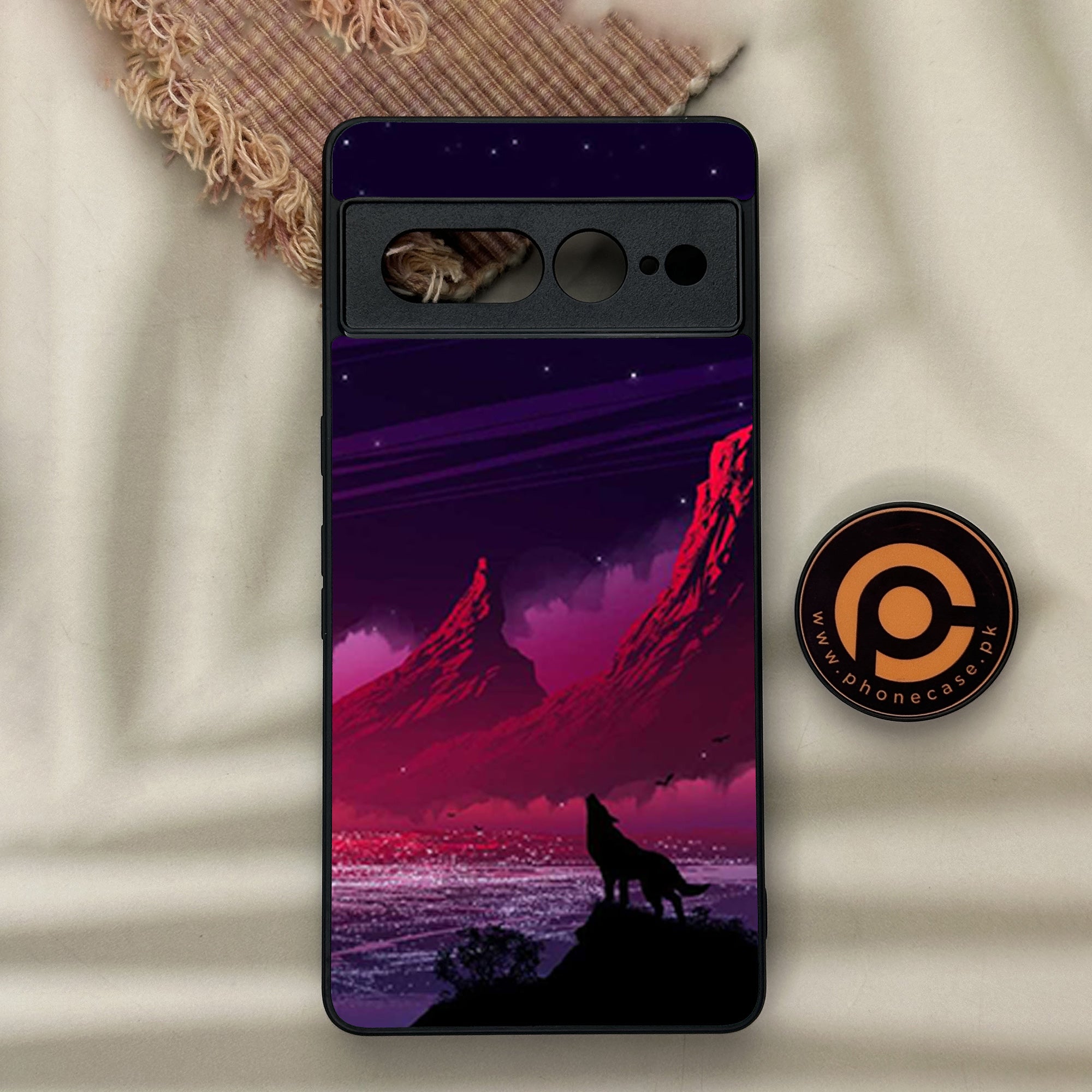 Google Pixel 7 Pro - Wolf Series - Premium Metal Printed soft Bumper Shock Proof Case