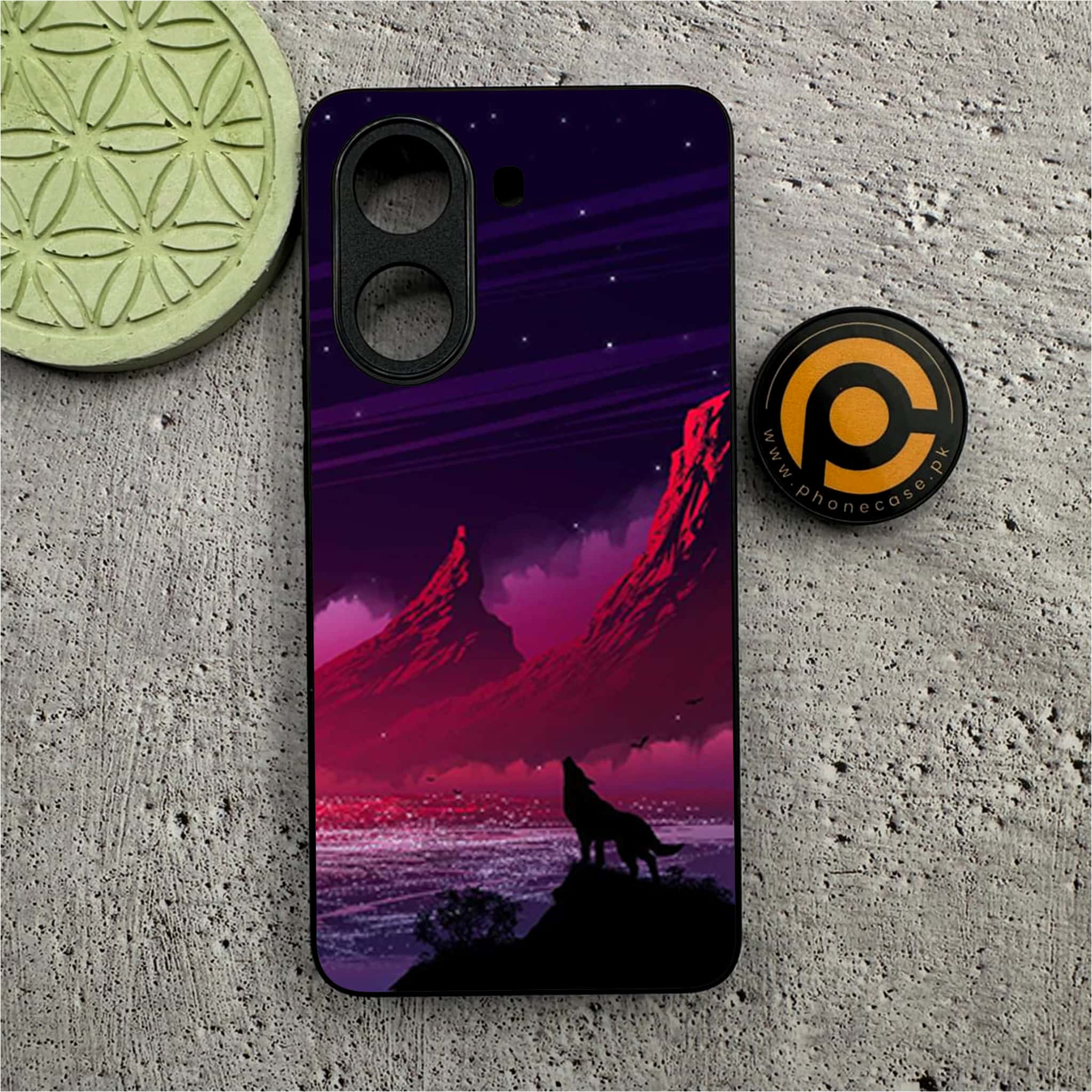 Xiaomi Redmi Turbo 4 - Wolf Series - Premium Metal Printed soft Bumper shock Proof Case