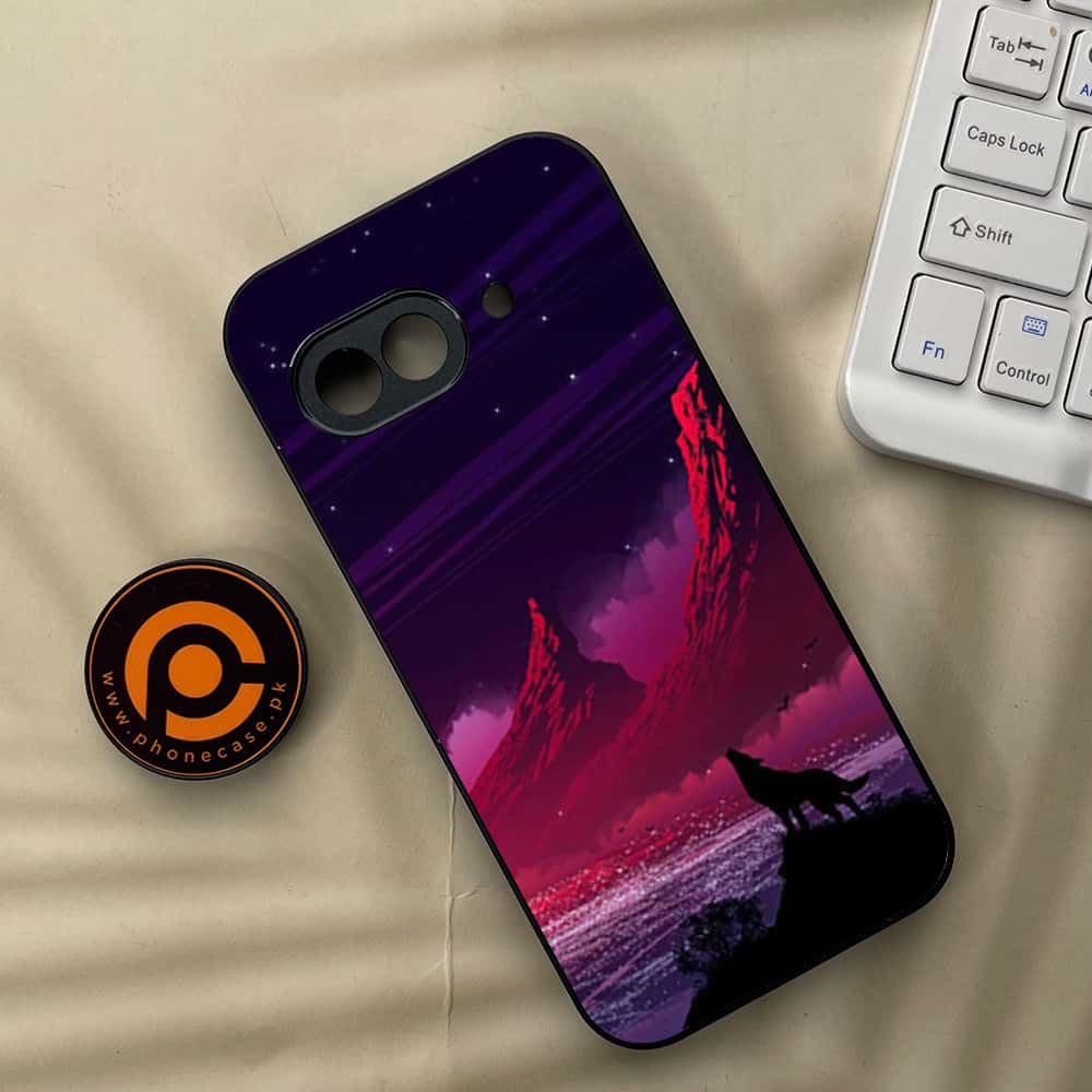 Google Pixel 9a - Wolf Series - Premium Metal Printed soft Bumper Shock Proof Case