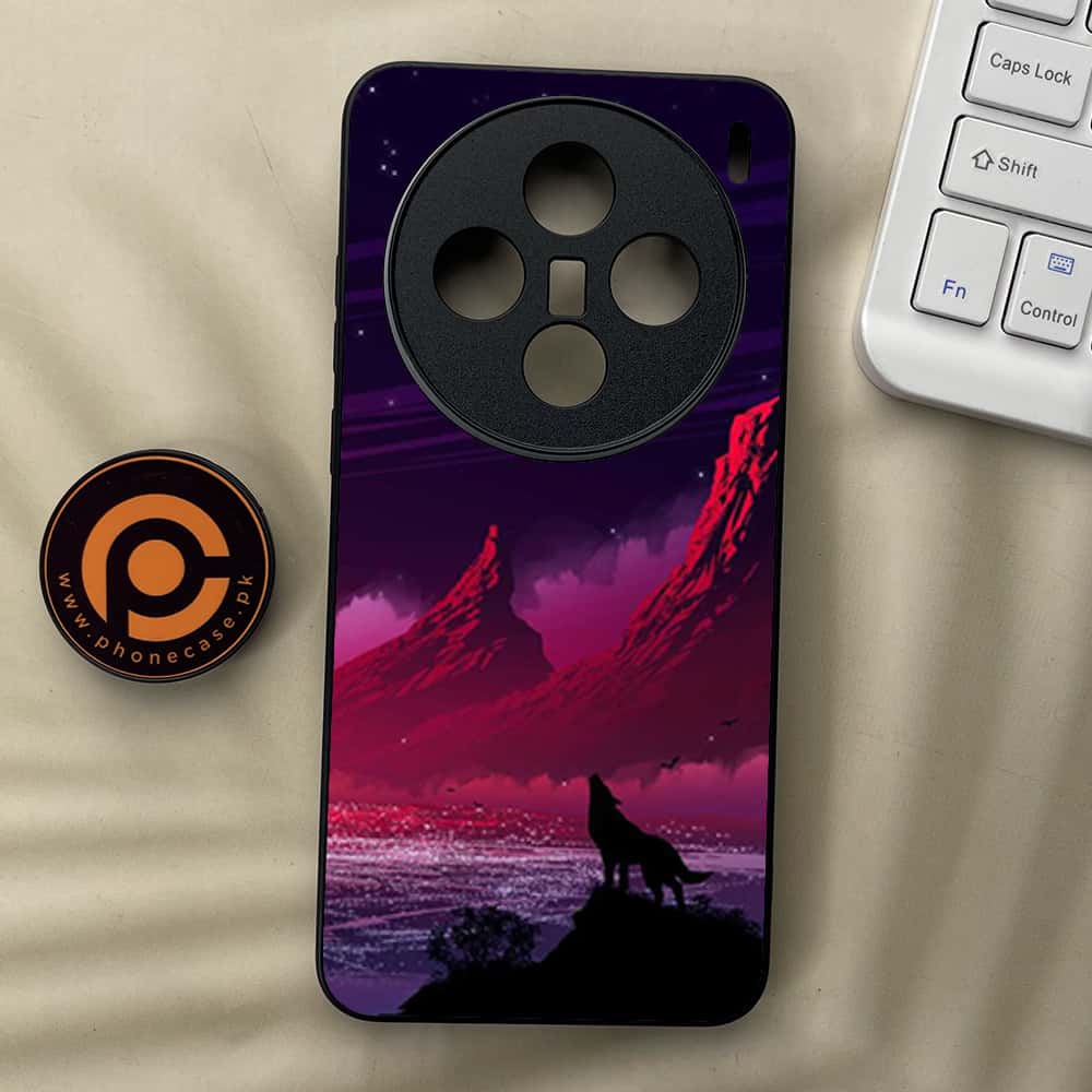 Vivo X200 - Wolf Series - Premium Metal  Printed soft Bumper shock Proof Case