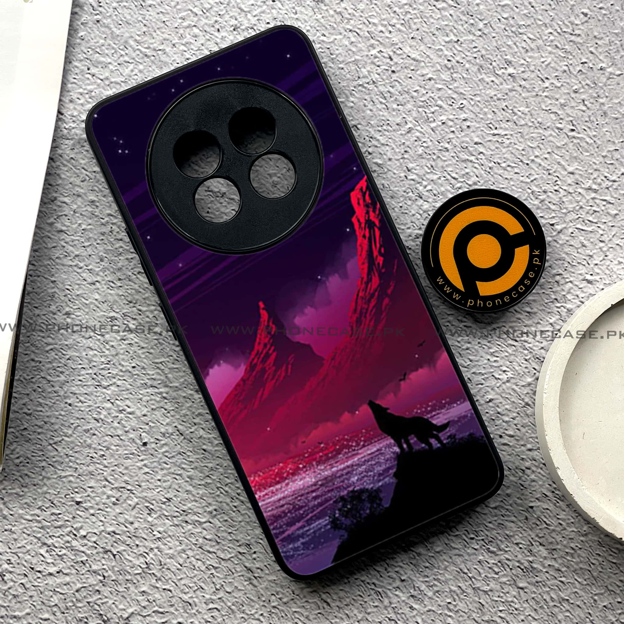 Realme 13 Pro Plus - Wolf Series - Premium Printed Glass soft Bumper shock Proof Case