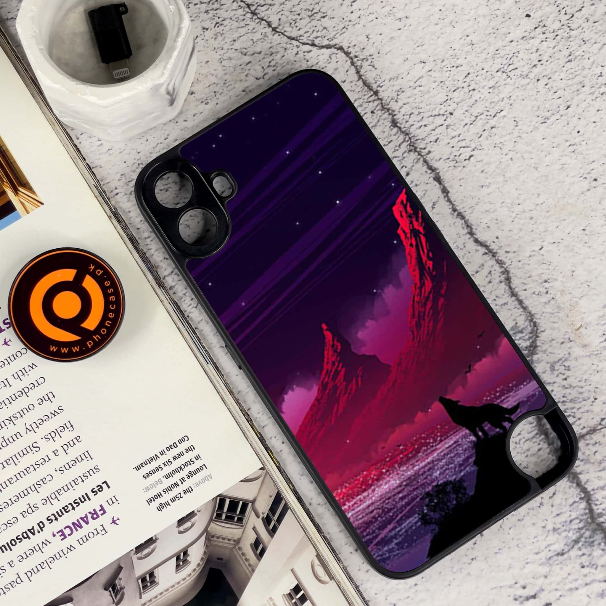 Nothing CMF Phone 1 - Wolf Series - Premium Metal Printed soft Bumper Shock Proof Case