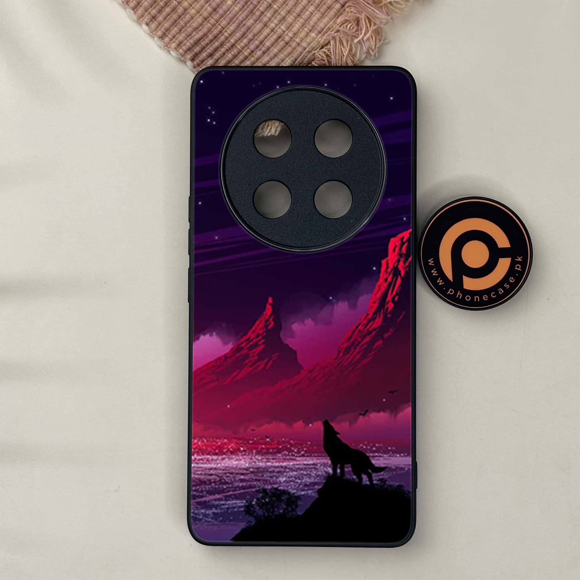 Honor X9c 5G - Wolf Series - Premium Metal Printed soft Bumper shock Proof Case
