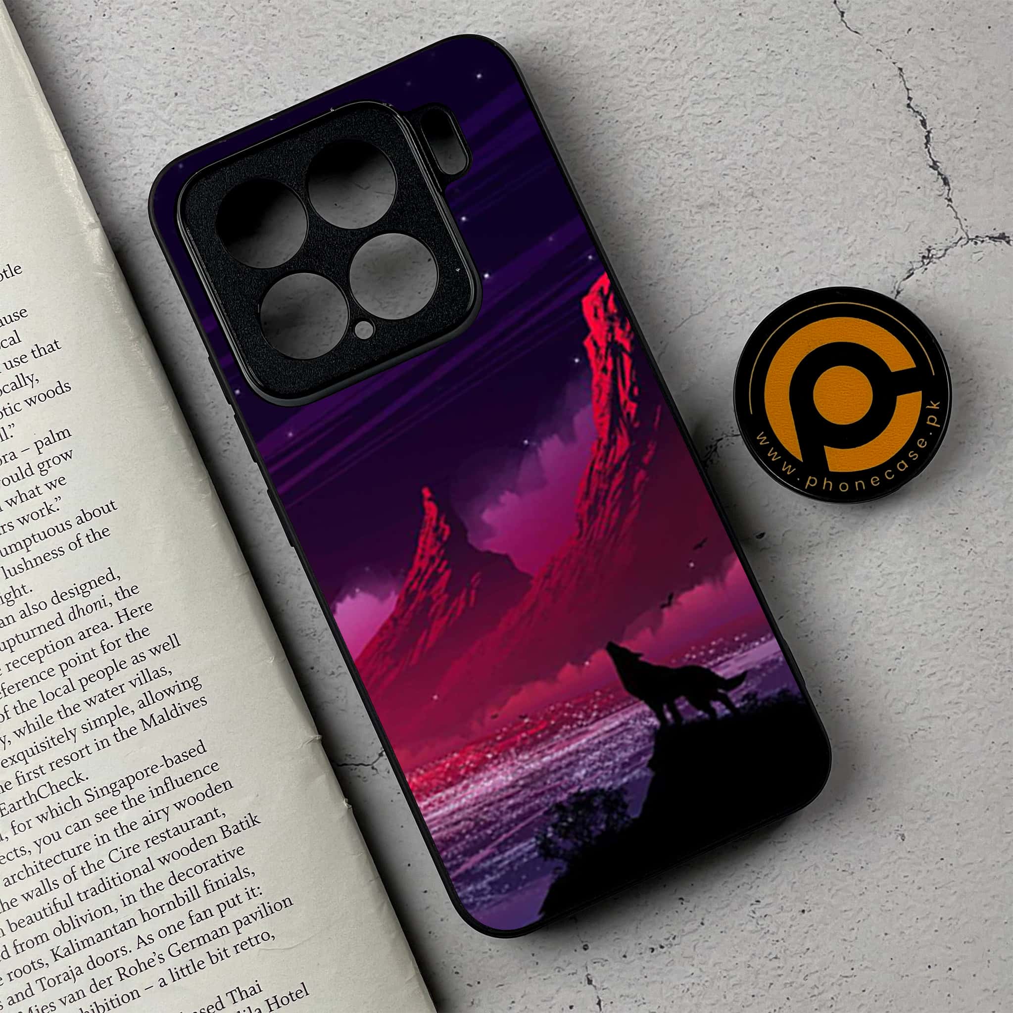 Xiaomi 15 - Wolf Series - Premium Metal Printed soft Bumper shock Proof Case
