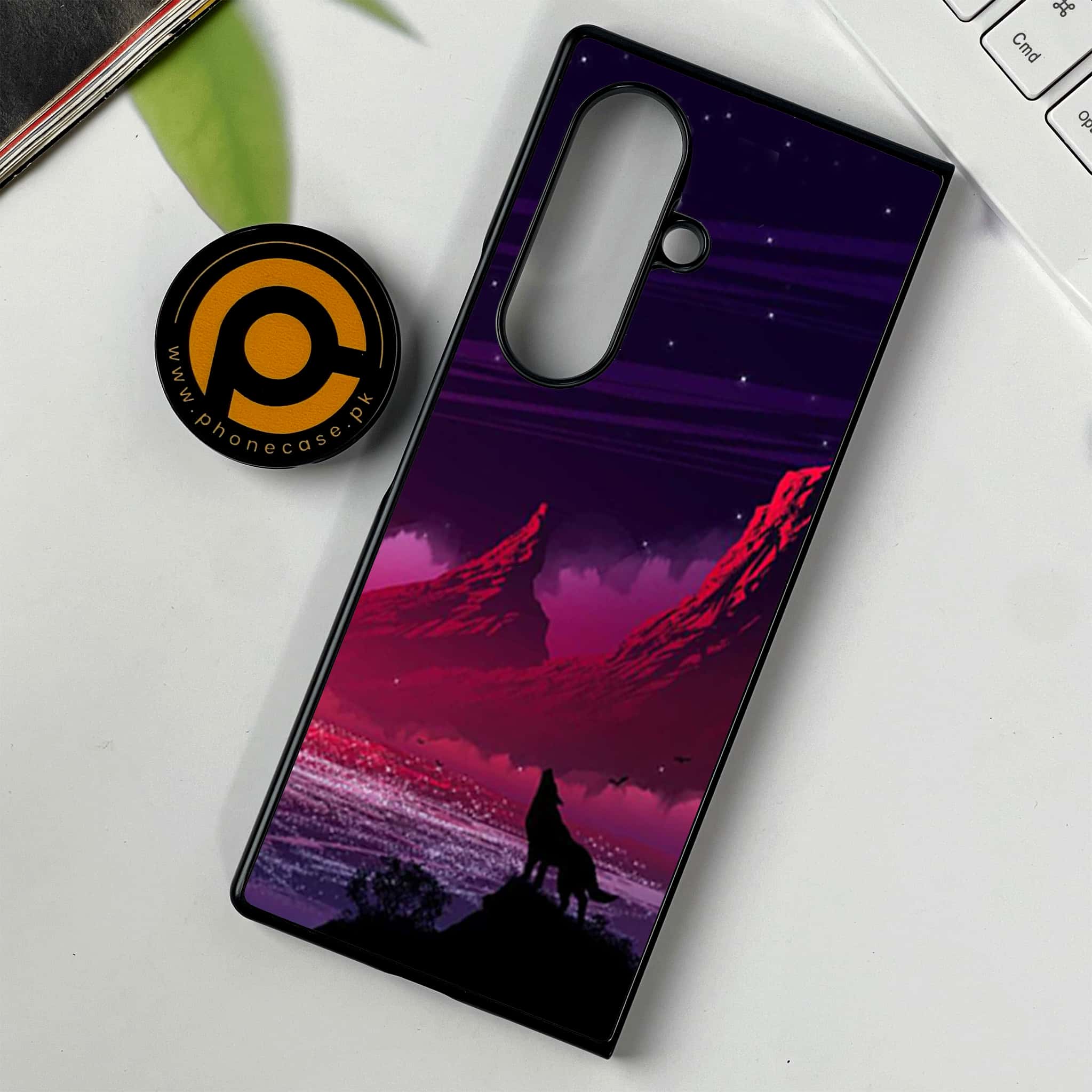 Samsung Galaxy Z Fold 7 - Wolf Series - Premium Metal Printed soft Bumper shock Proof Case