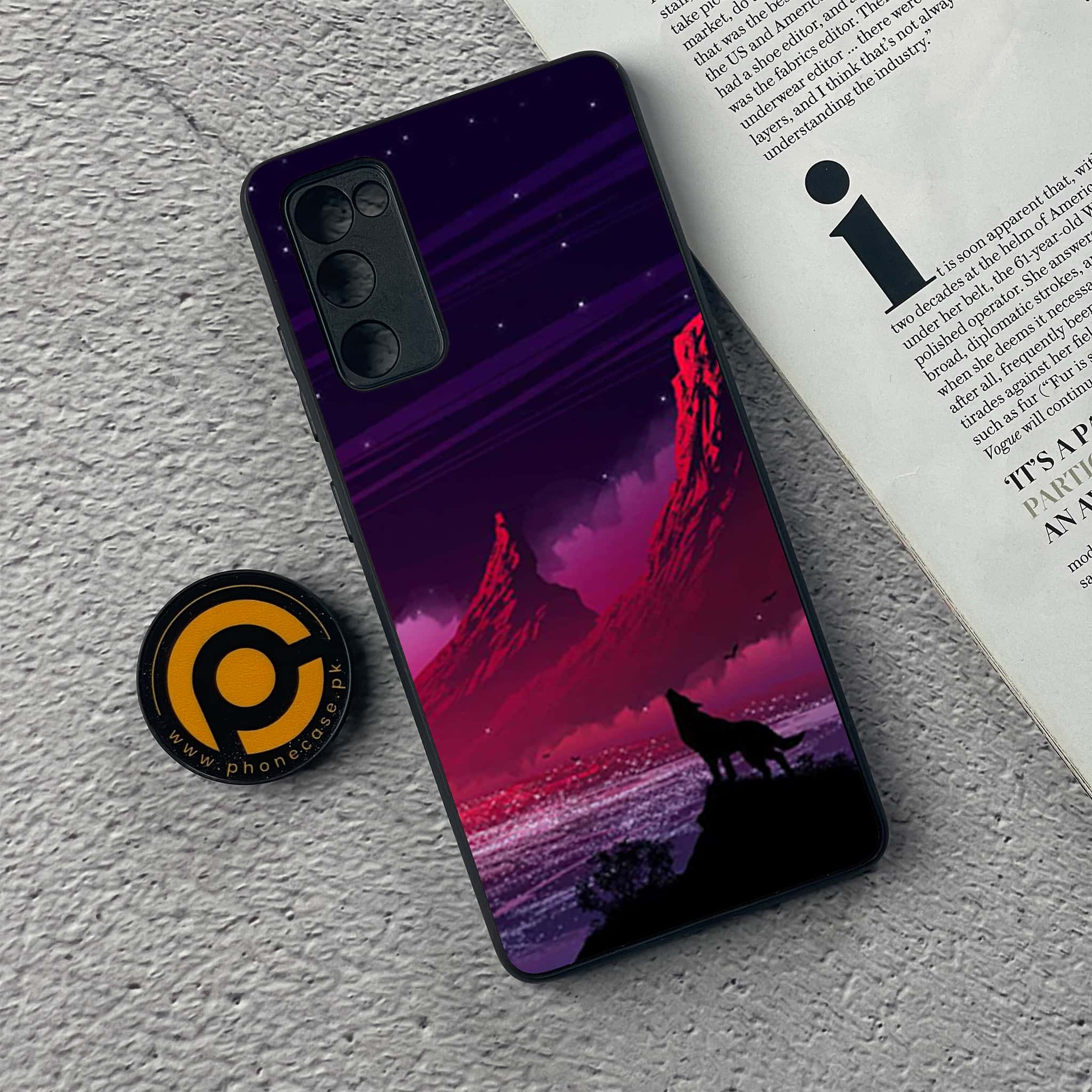 Samsung Galaxy S20 FE Wolf Series Premium Printed Glass soft Bumper shock Proof Case