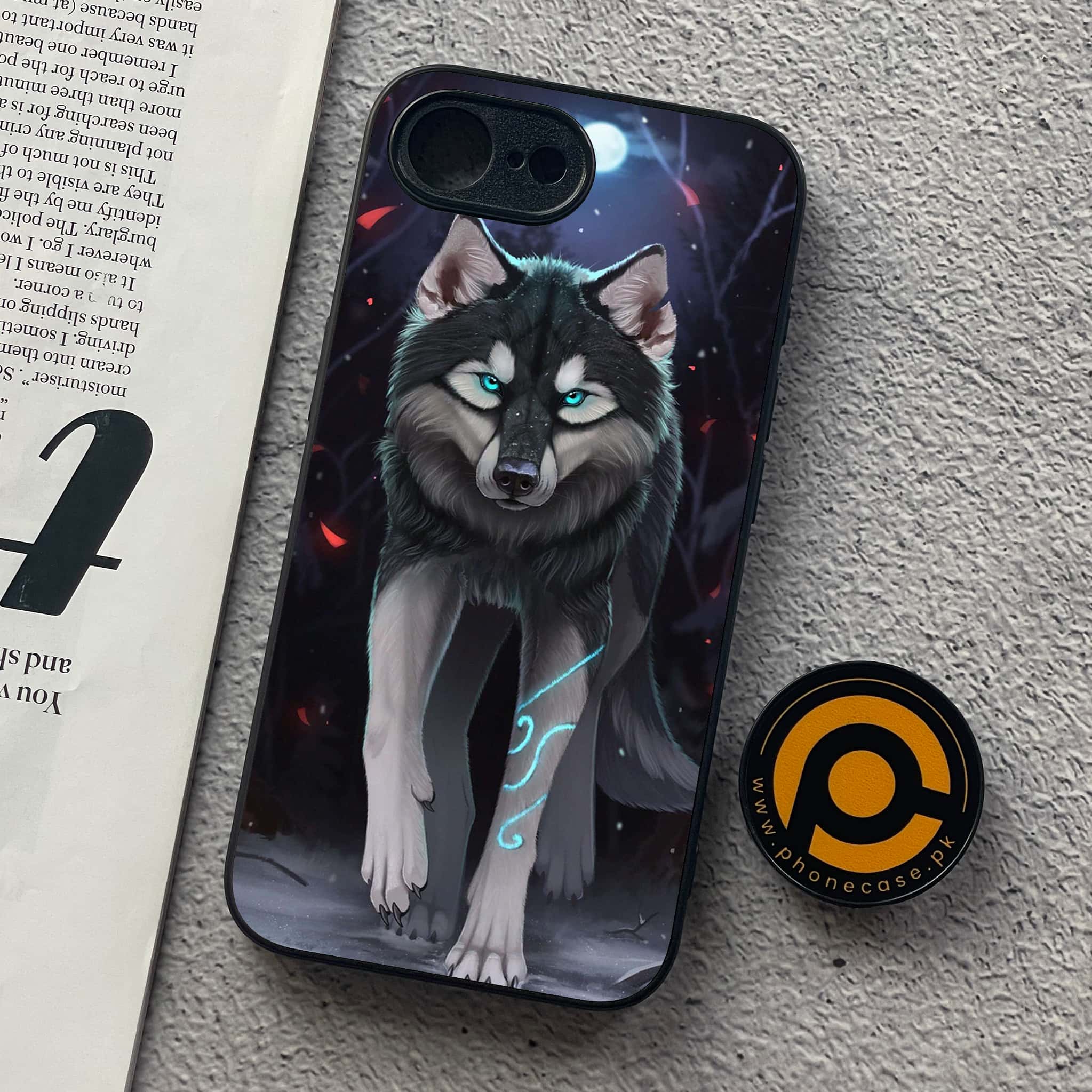 iPhone 16e - Wolf Series - Premium Metal  Printed soft Bumper shock Proof Case