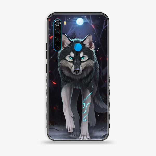 Redmi Note 8 - Wolf Design 8 - Premium Printed Glass soft Bumper shock Proof Case CS-9918