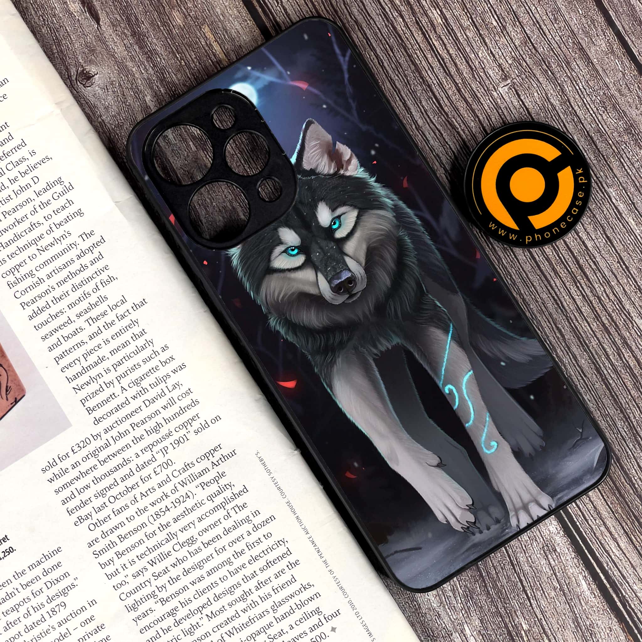 Xiaomi Redmi 12 - Wolf Series - Premium Printed Glass soft Bumper shock Proof Case