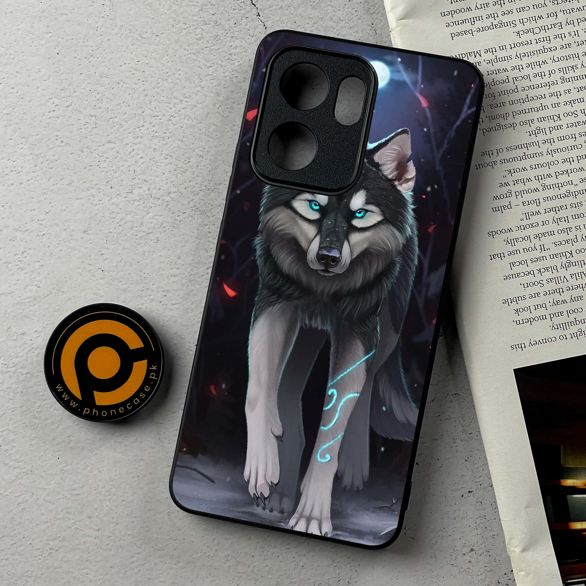Oppo Reno 13F - Wolf Series - Premium Metal Printed Soft Bumper Shockproof Case