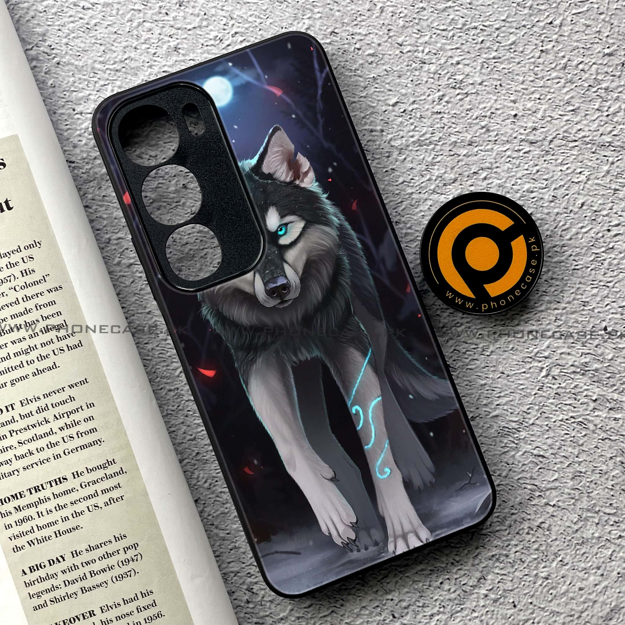 Vivo Y19s Pro - Wolf Series - Premium Metal Printed soft Bumper shock Proof Case