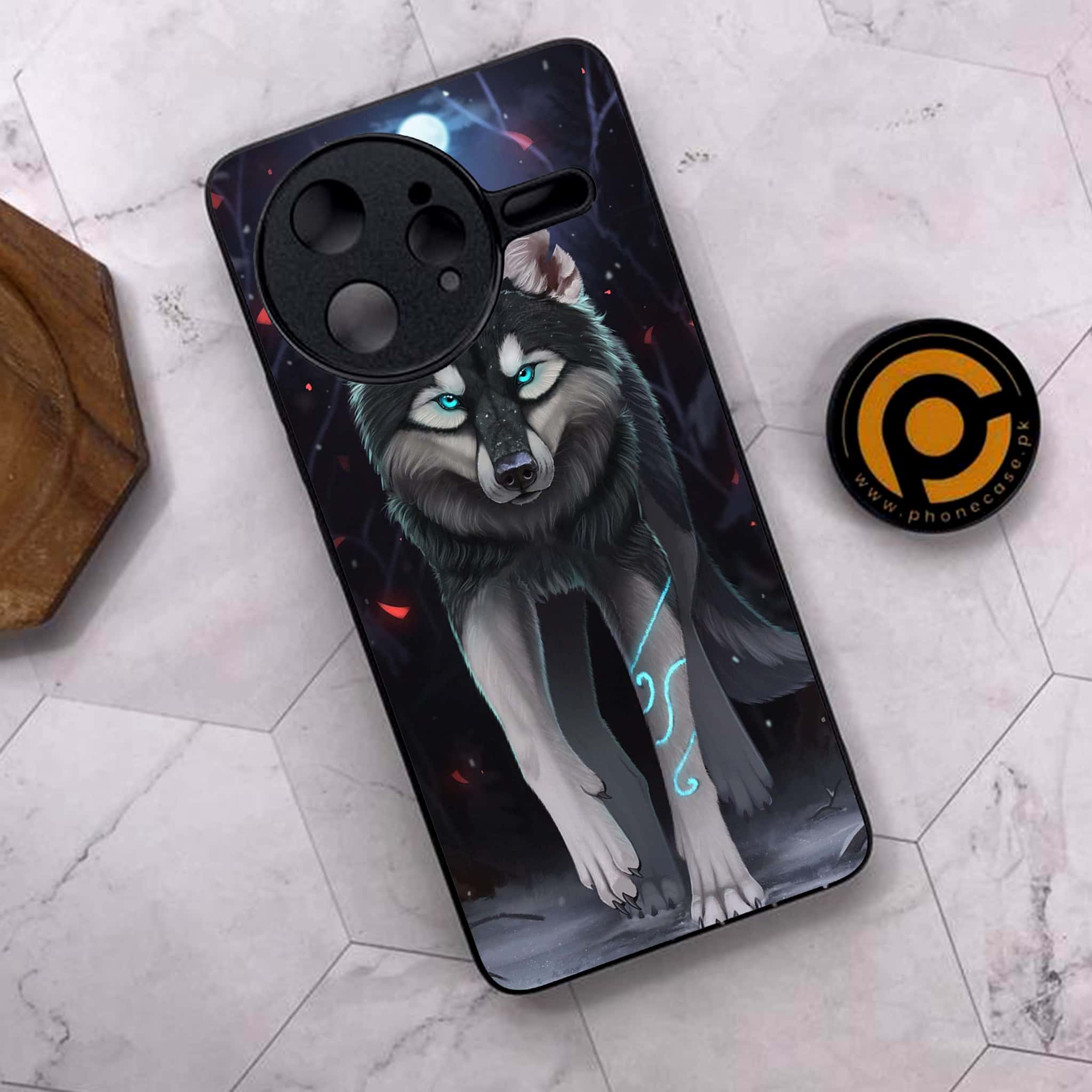 Xiaomi Poco F7 Ultra 5G - Wolf Series - Premium Metal Printed soft Bumper shock Proof Case