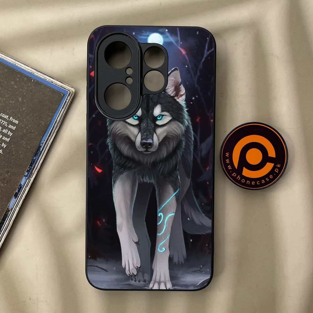 Vivo X200 FE - Wolf Series - Premium Metal Printed soft Bumper Shock Proof Case