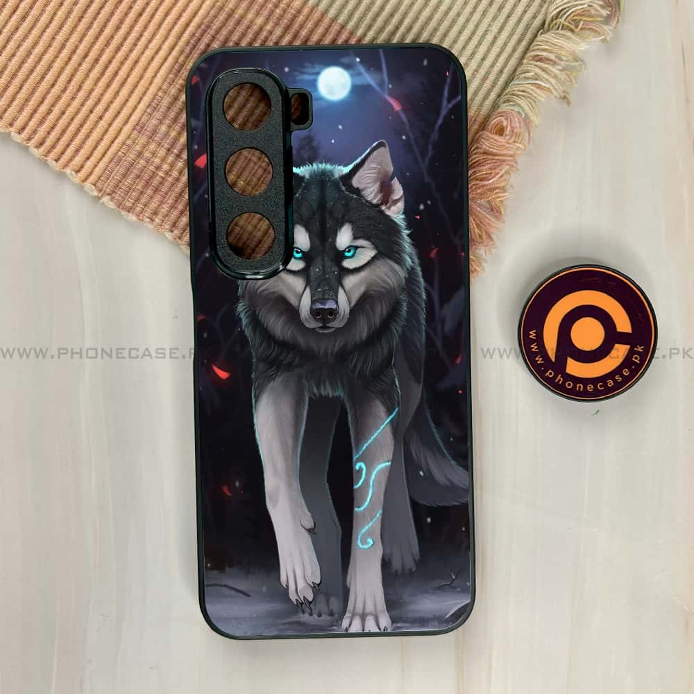 Infinix Hot 60i - Wolf Series - Premium Metal Printed soft Bumper shock Proof Case